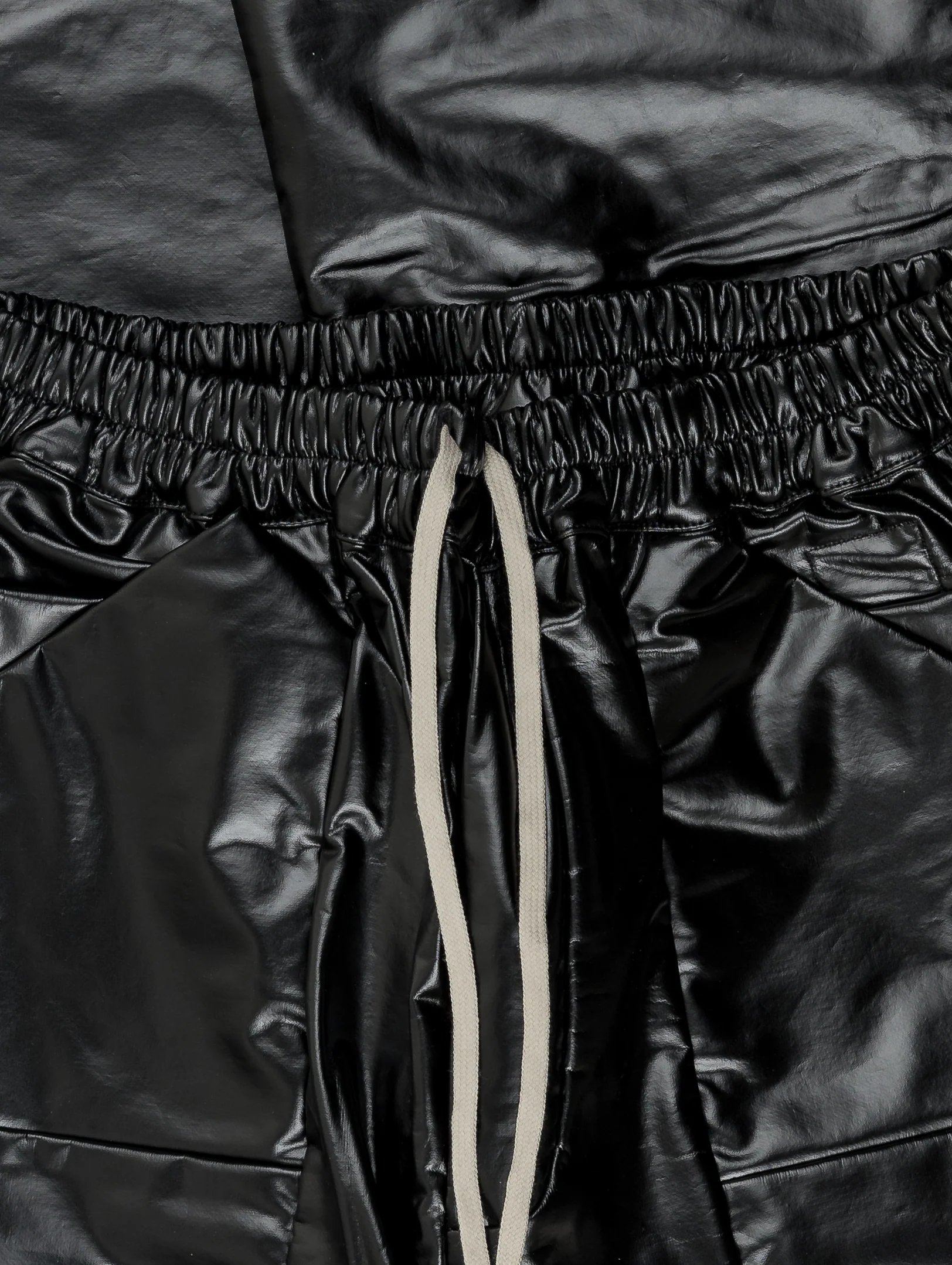 Pleather Drawstring Trouser - Image 2