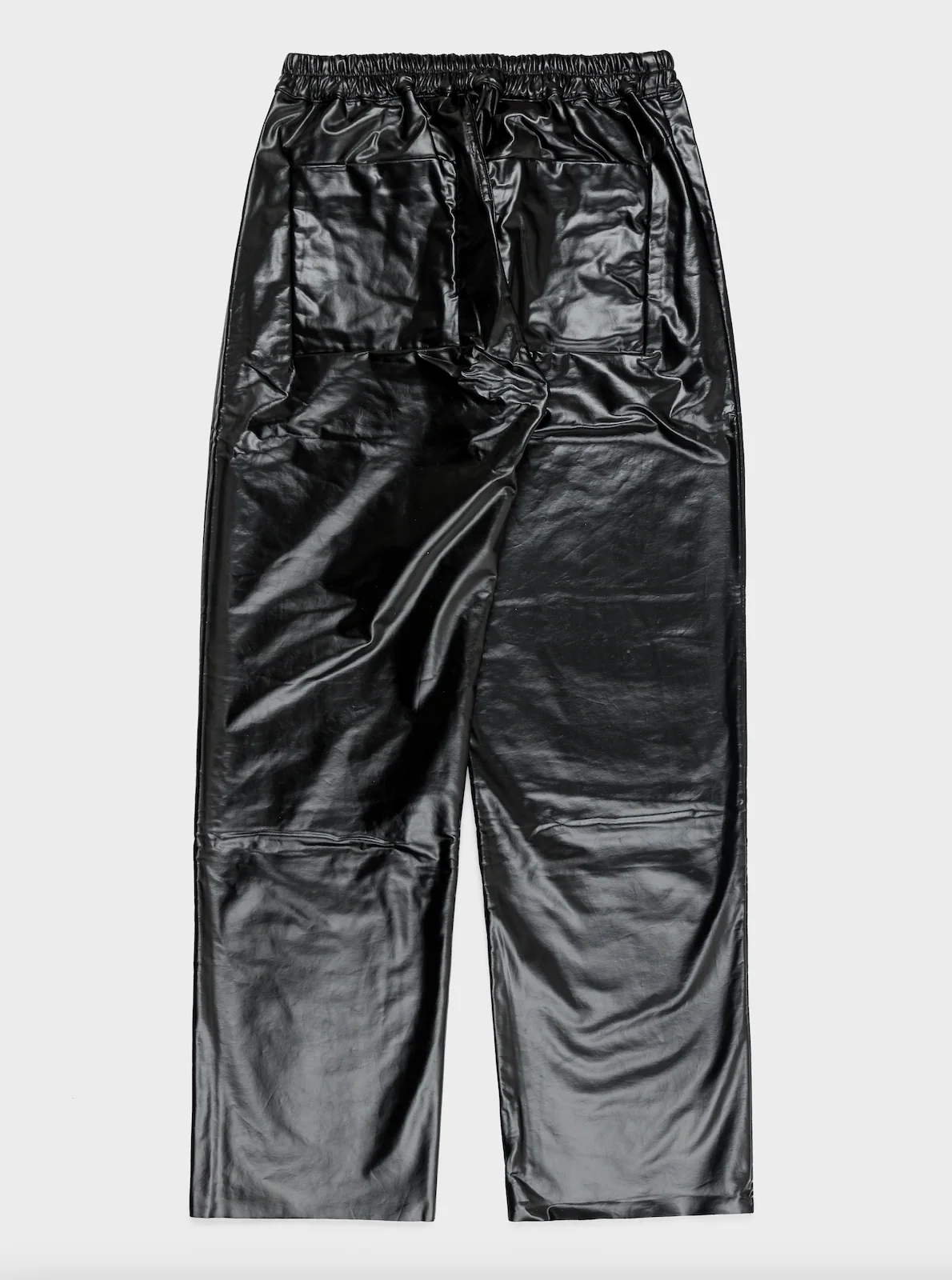 Pleather Drawstring Trouser - Image 3