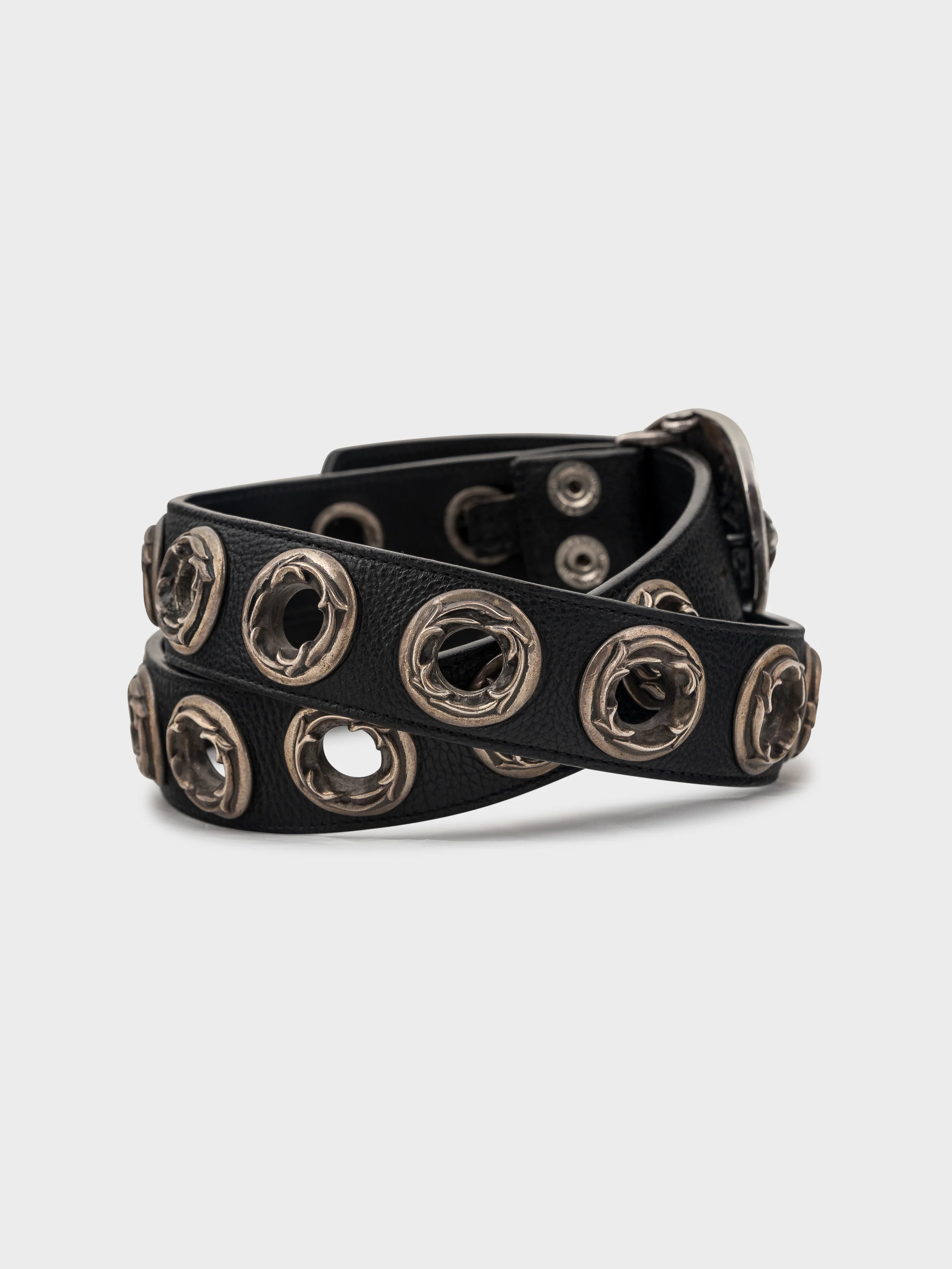 Giant Silver Eyelet Belt - Image 2