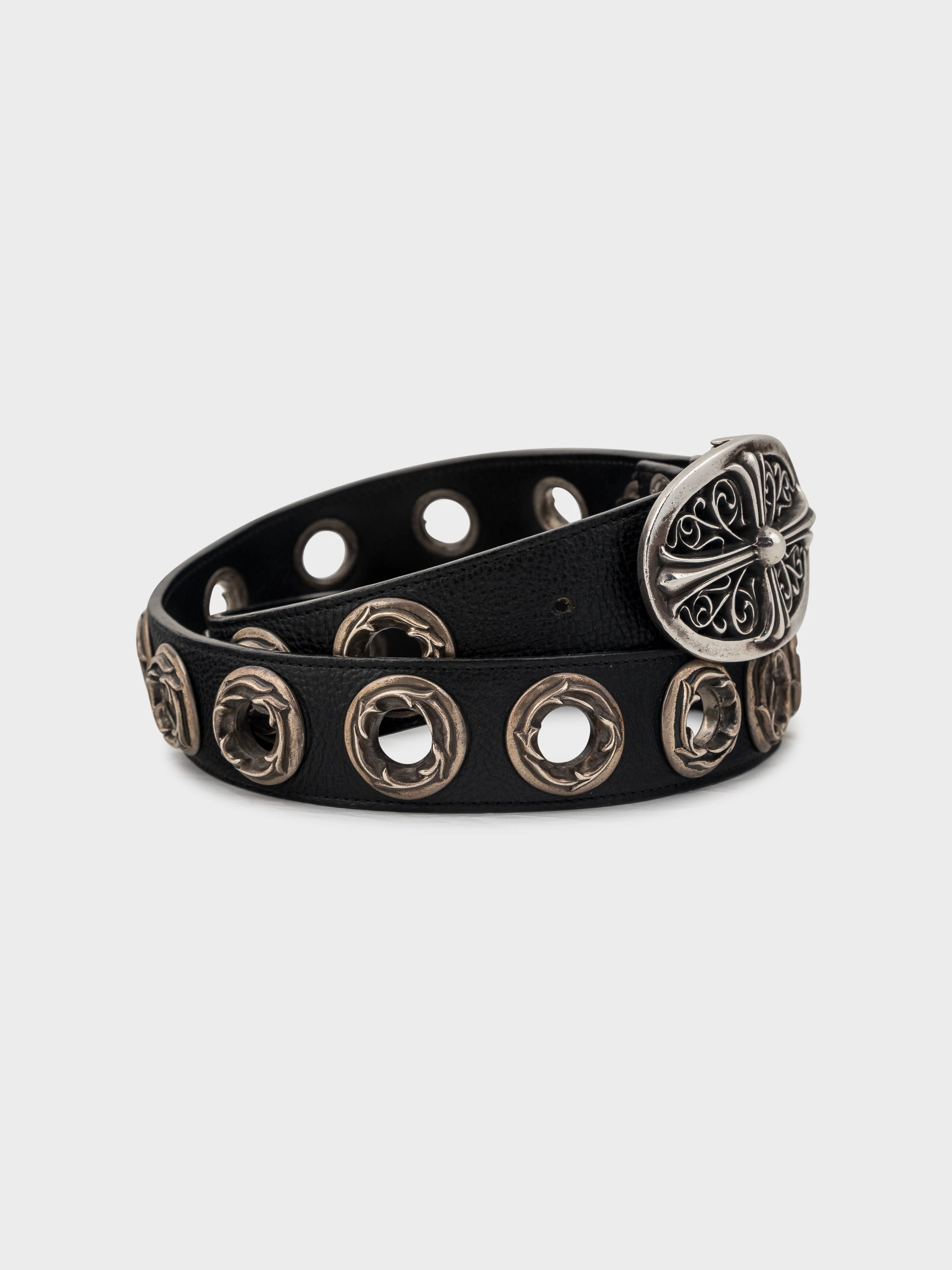 Giant Silver Eyelet Belt - Image 3