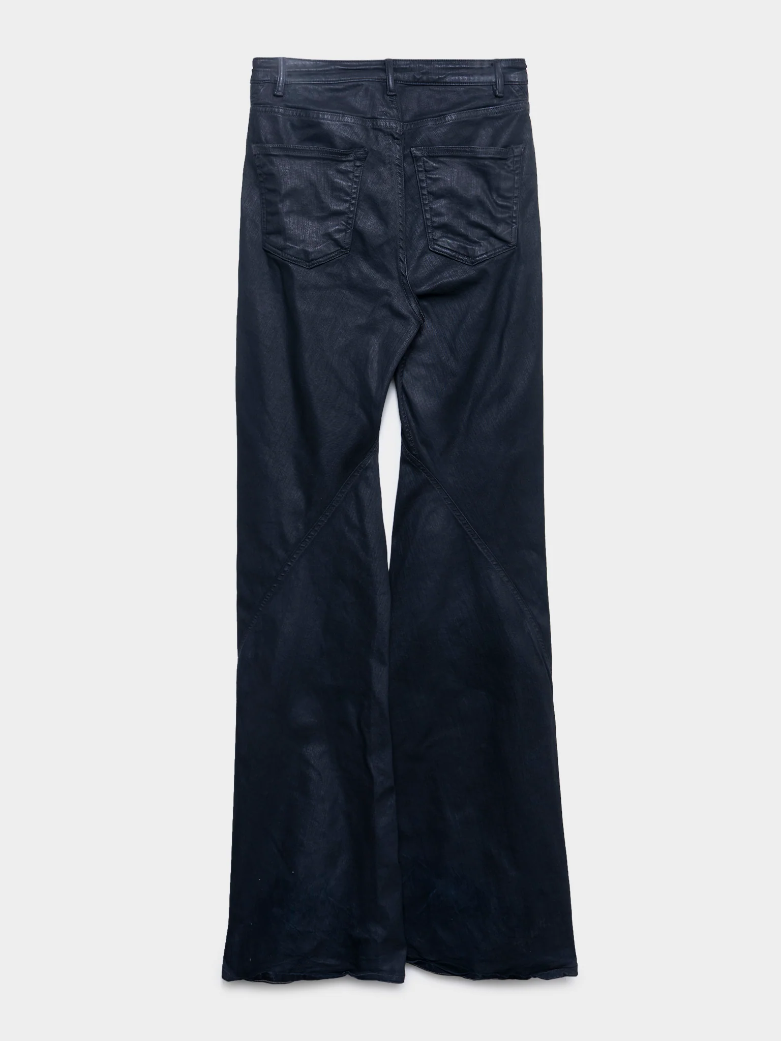 ‘Porterville’ Waxed Bias Bootcut Jeans - Image 3