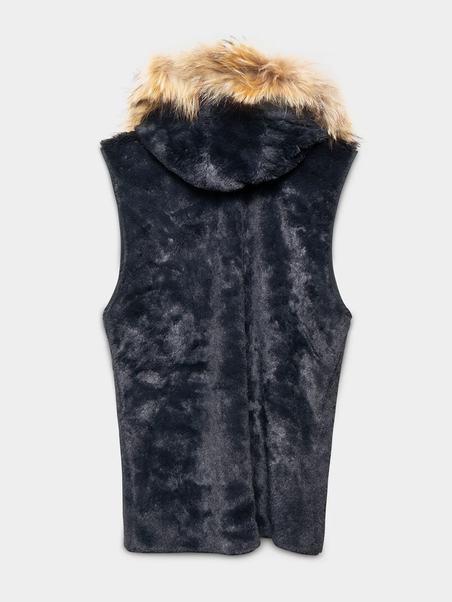 Fur Hooded Vest - Image 2