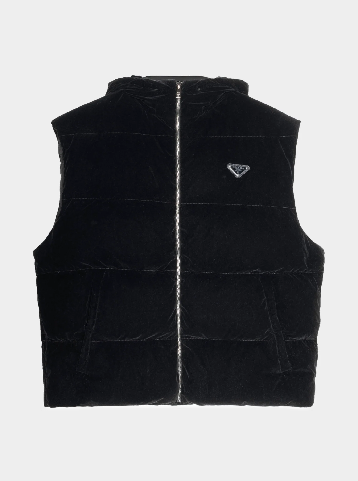 Velour Puffer Vest
