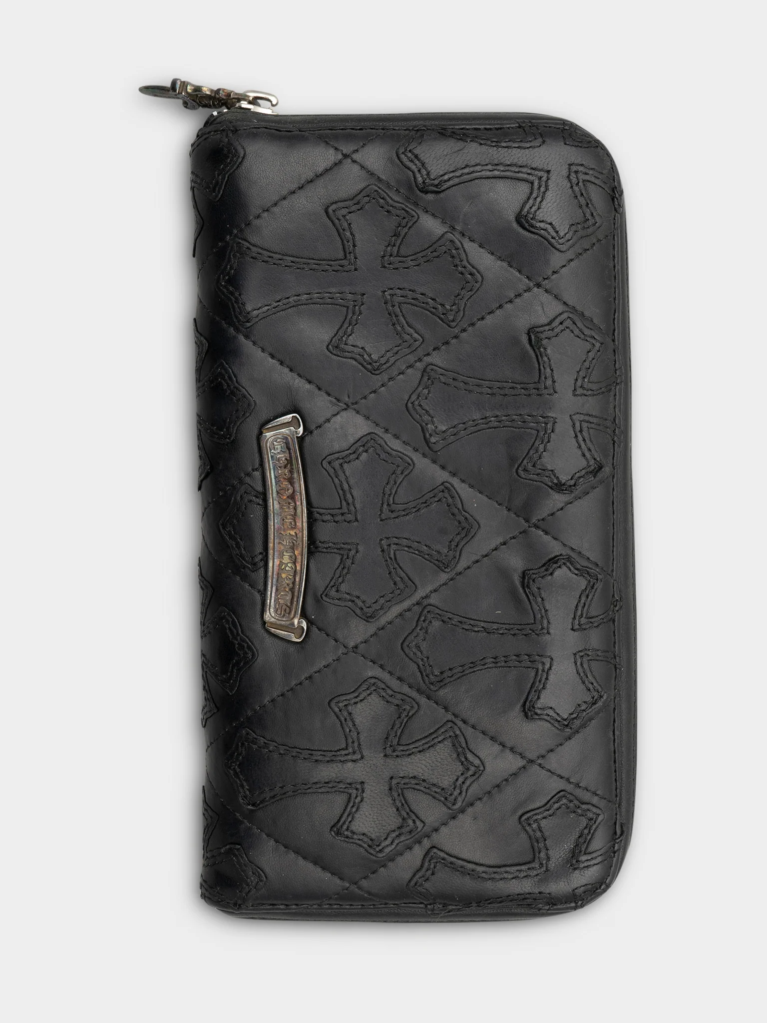 Quilted Patched Rec F Zip Wallet