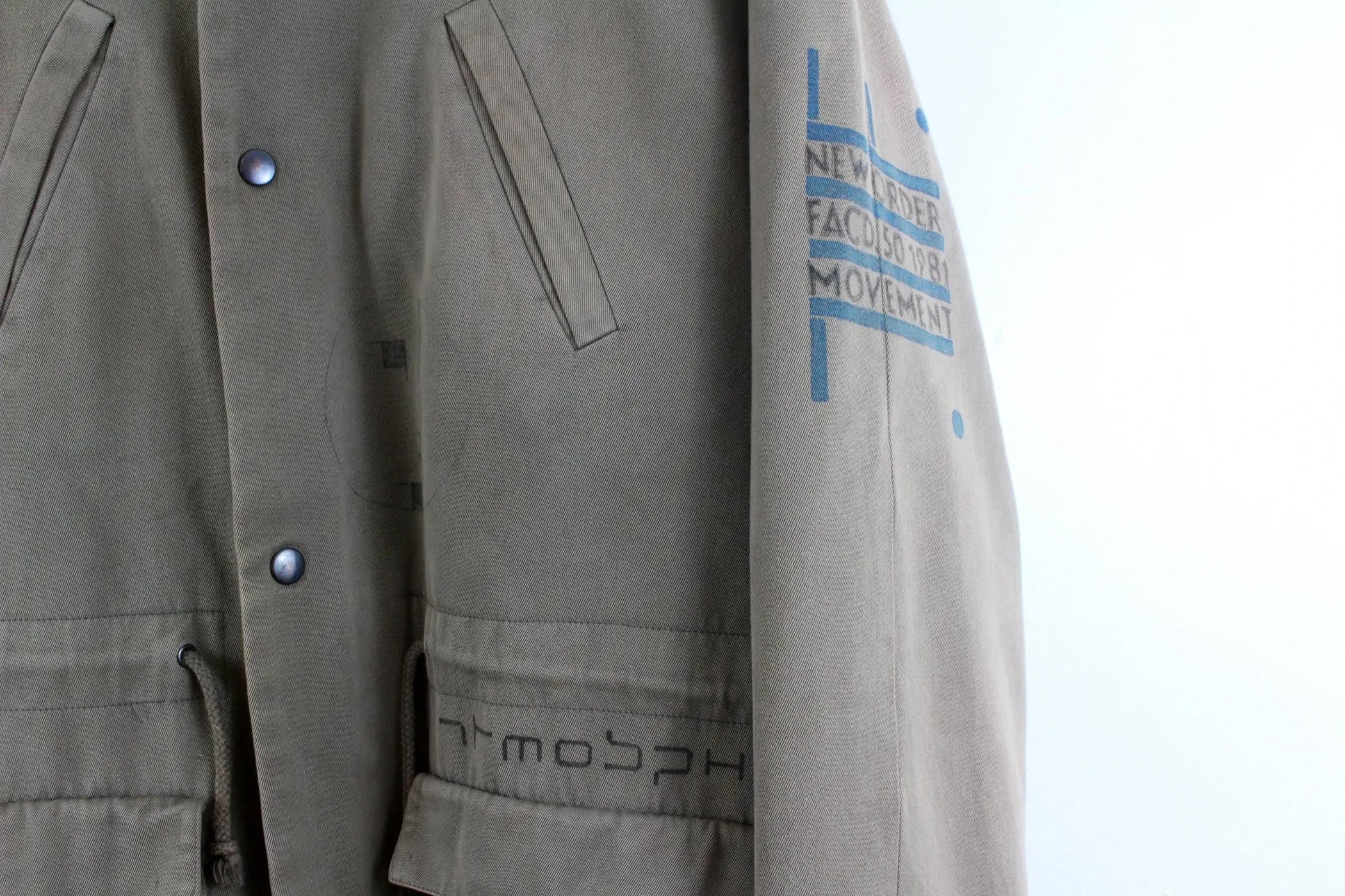 'Closer' Hand-Painted Dazzle Ships Parka - Image 6