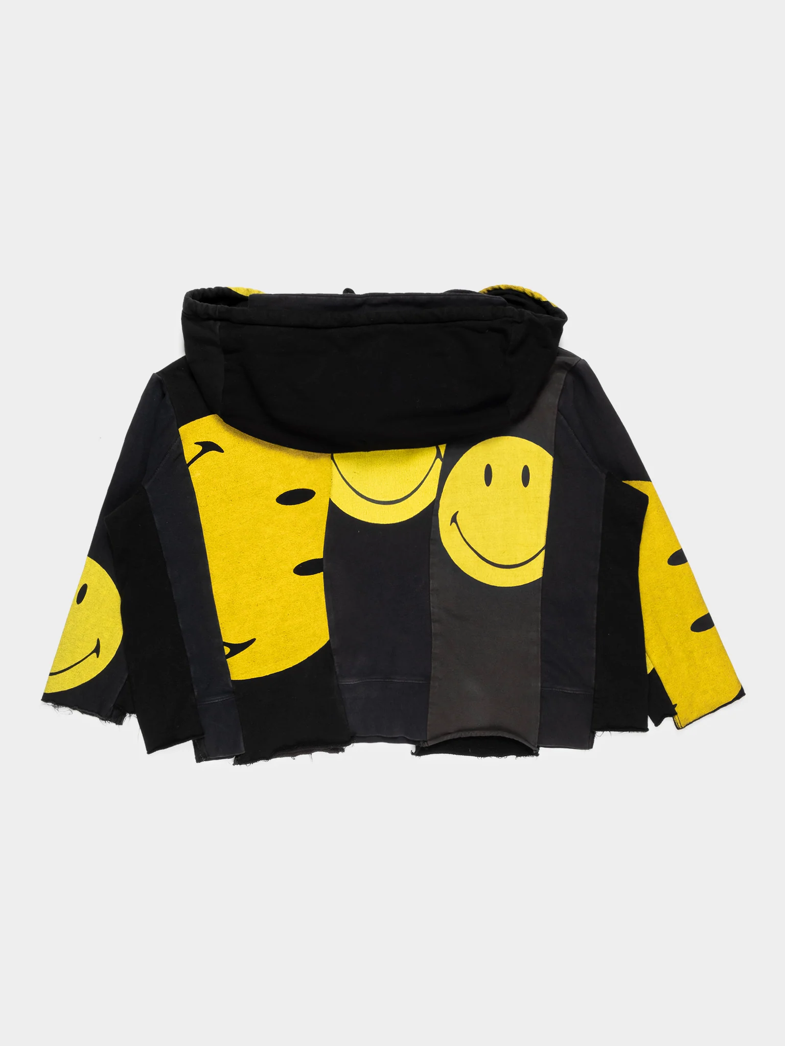 Oversized Reconstructed Smiley Hoodie - Image 2