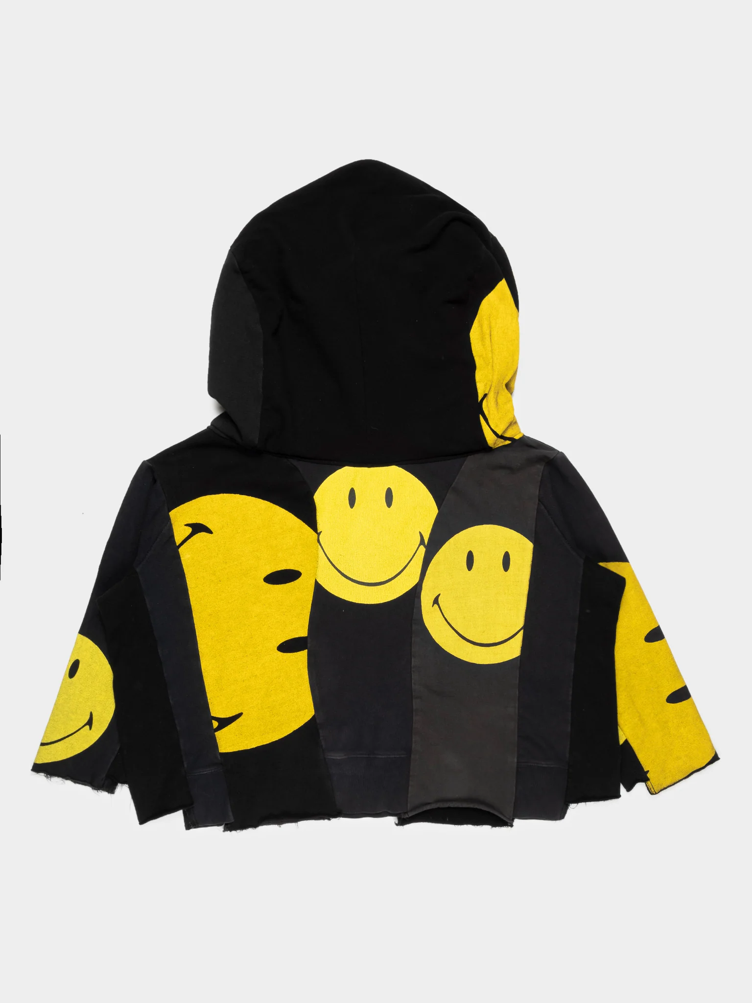 Oversized Reconstructed Smiley Hoodie - Image 3