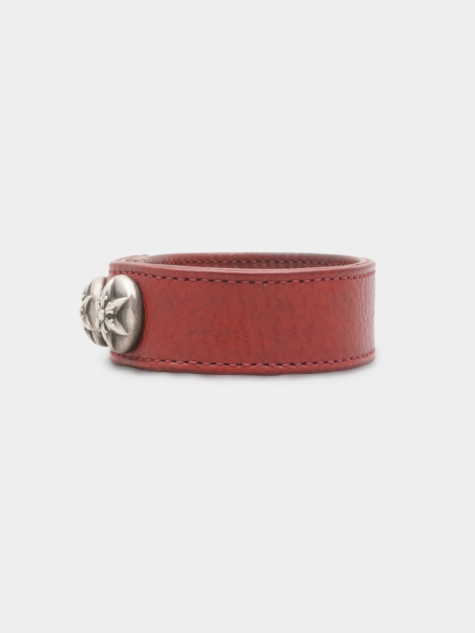 Red Leather Star Bracelet - Image 3