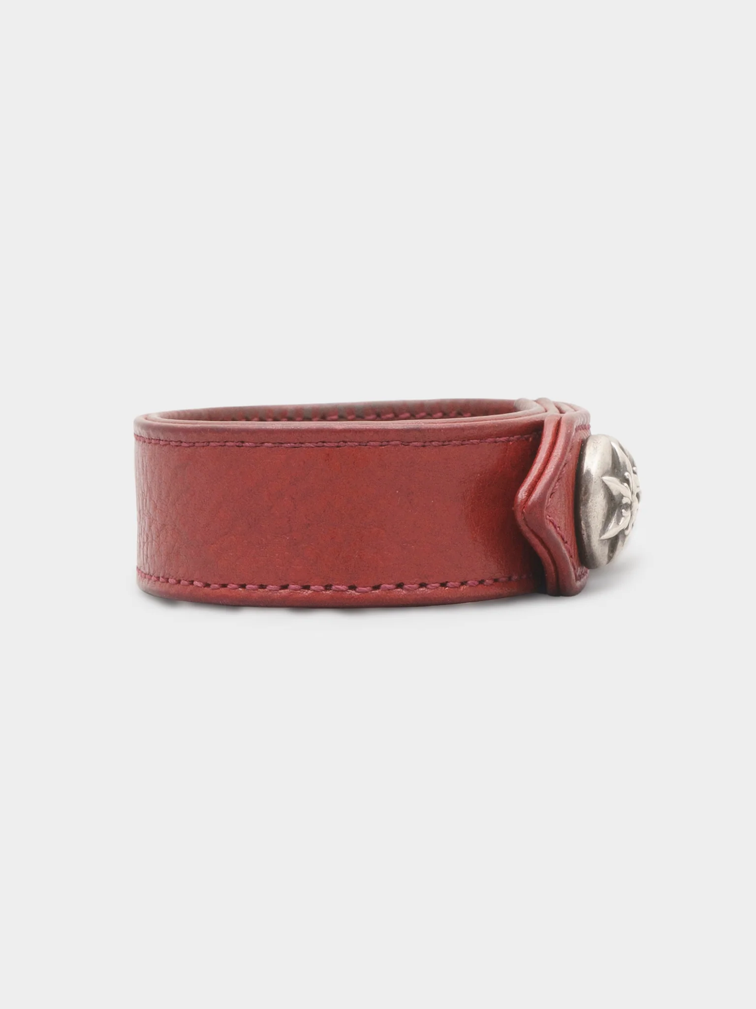 Red Leather Star Bracelet - Image 5