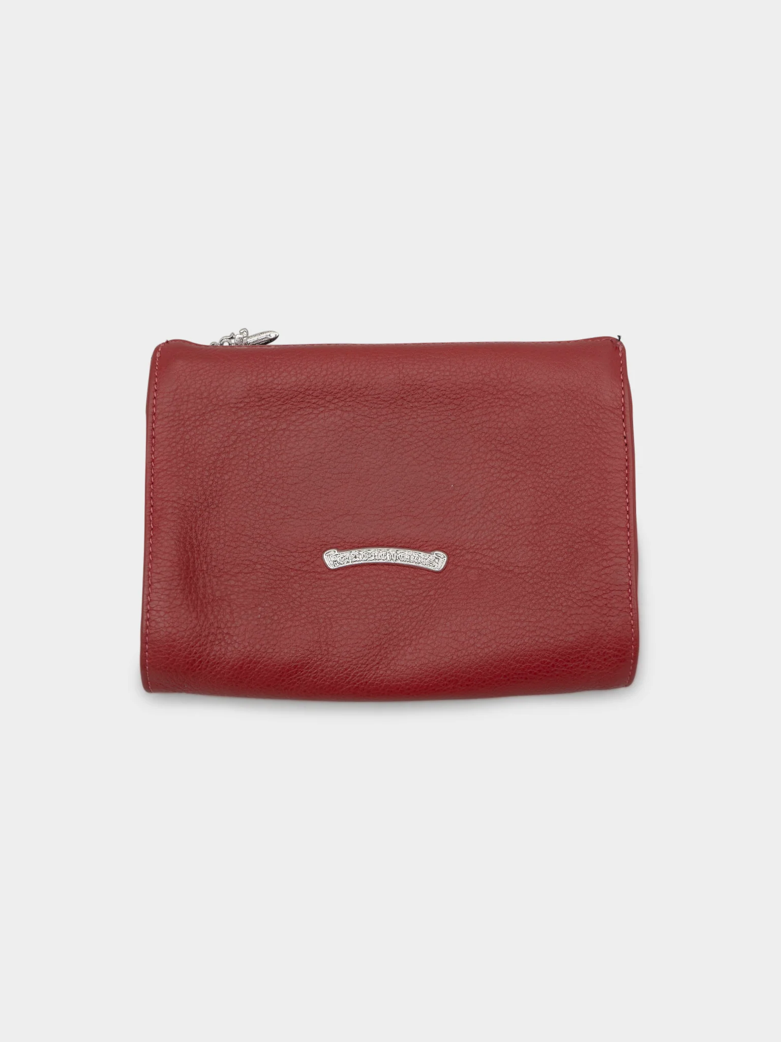 Red Patch Leather Pouch - Image 2