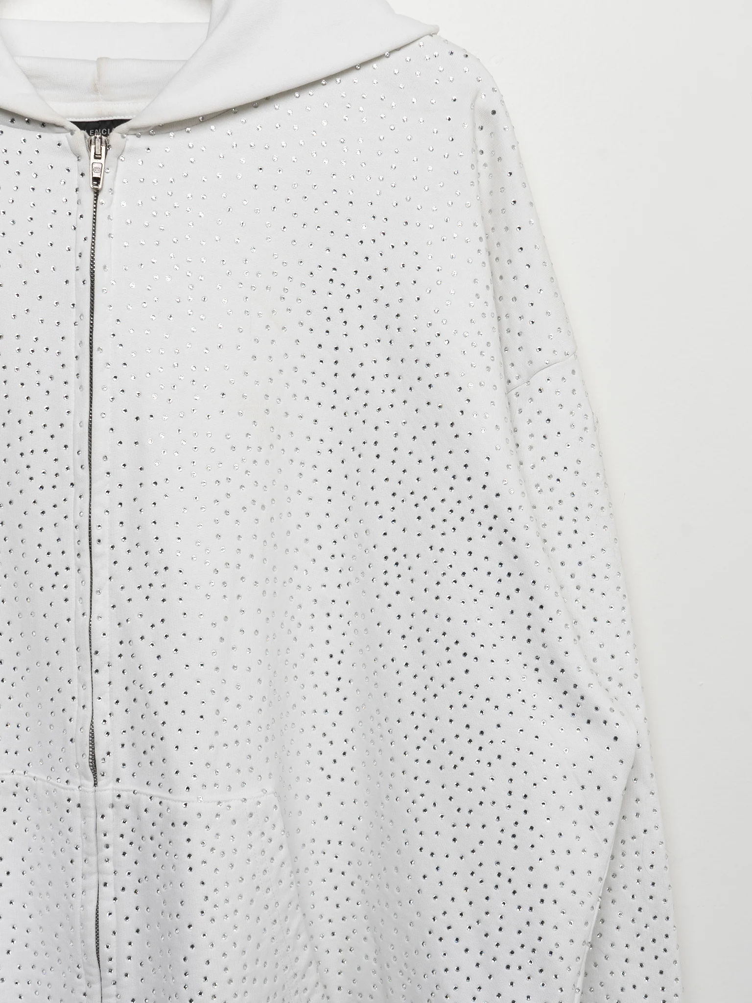 Rhinestone Crystal Zip-up Hoodie - Image 2