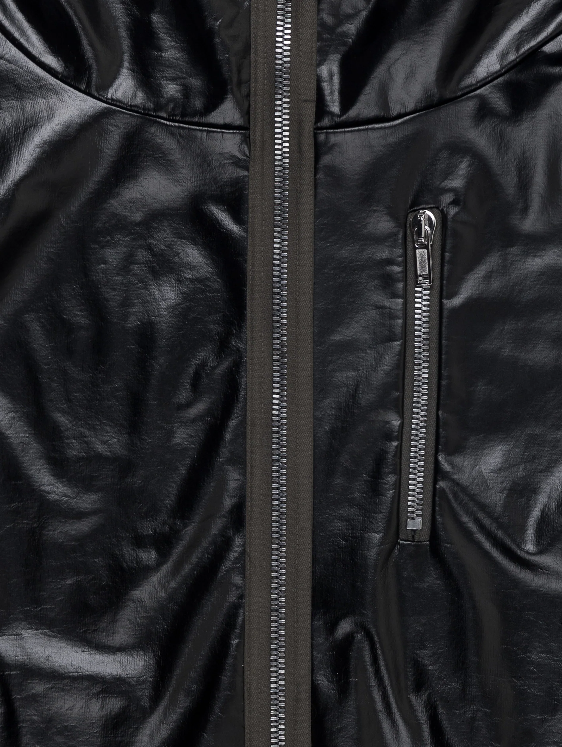 Vegan Leather Gimp Parka - Image 2