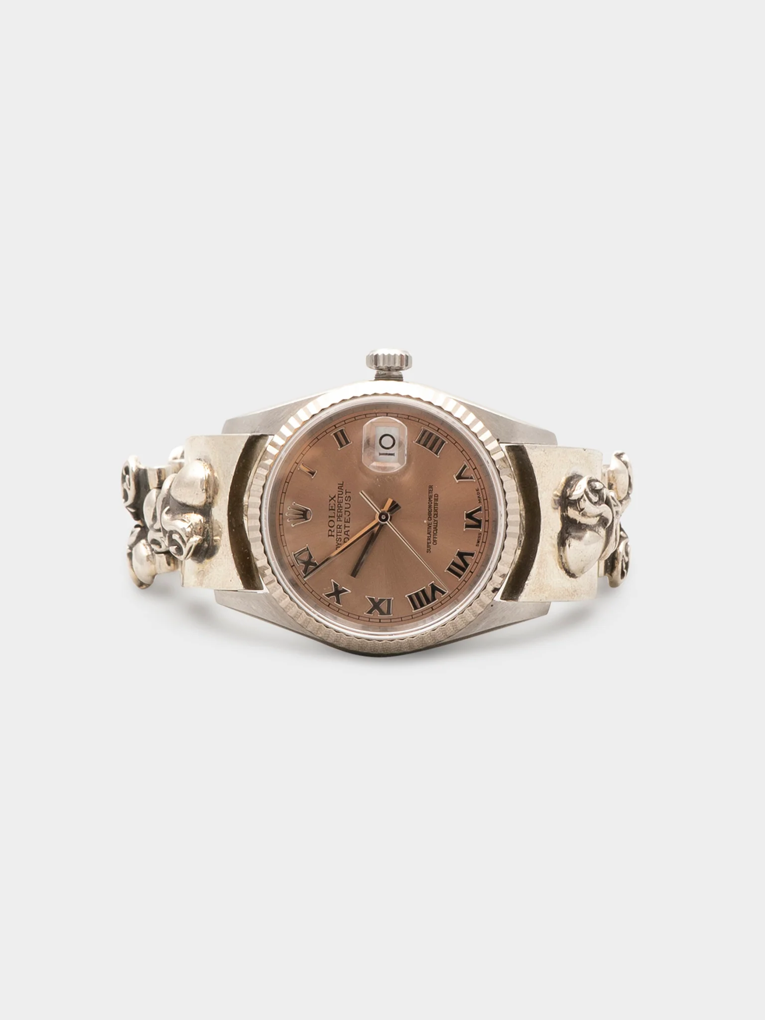 Salmon Rolex Oyster Perpetual Datejust - Image 2