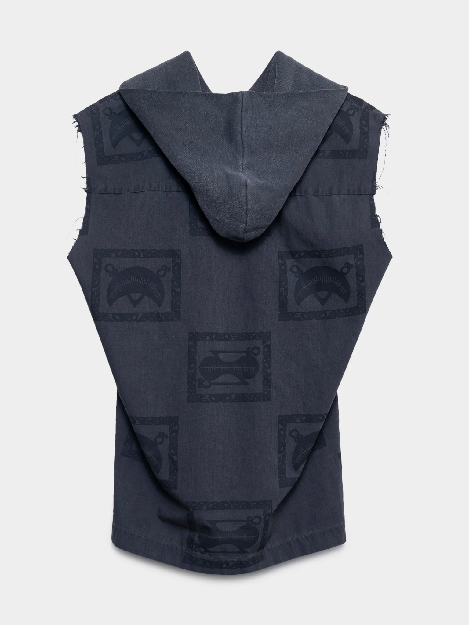 ‘Scab’ Sleeveless Hooded Shirt - Image 3
