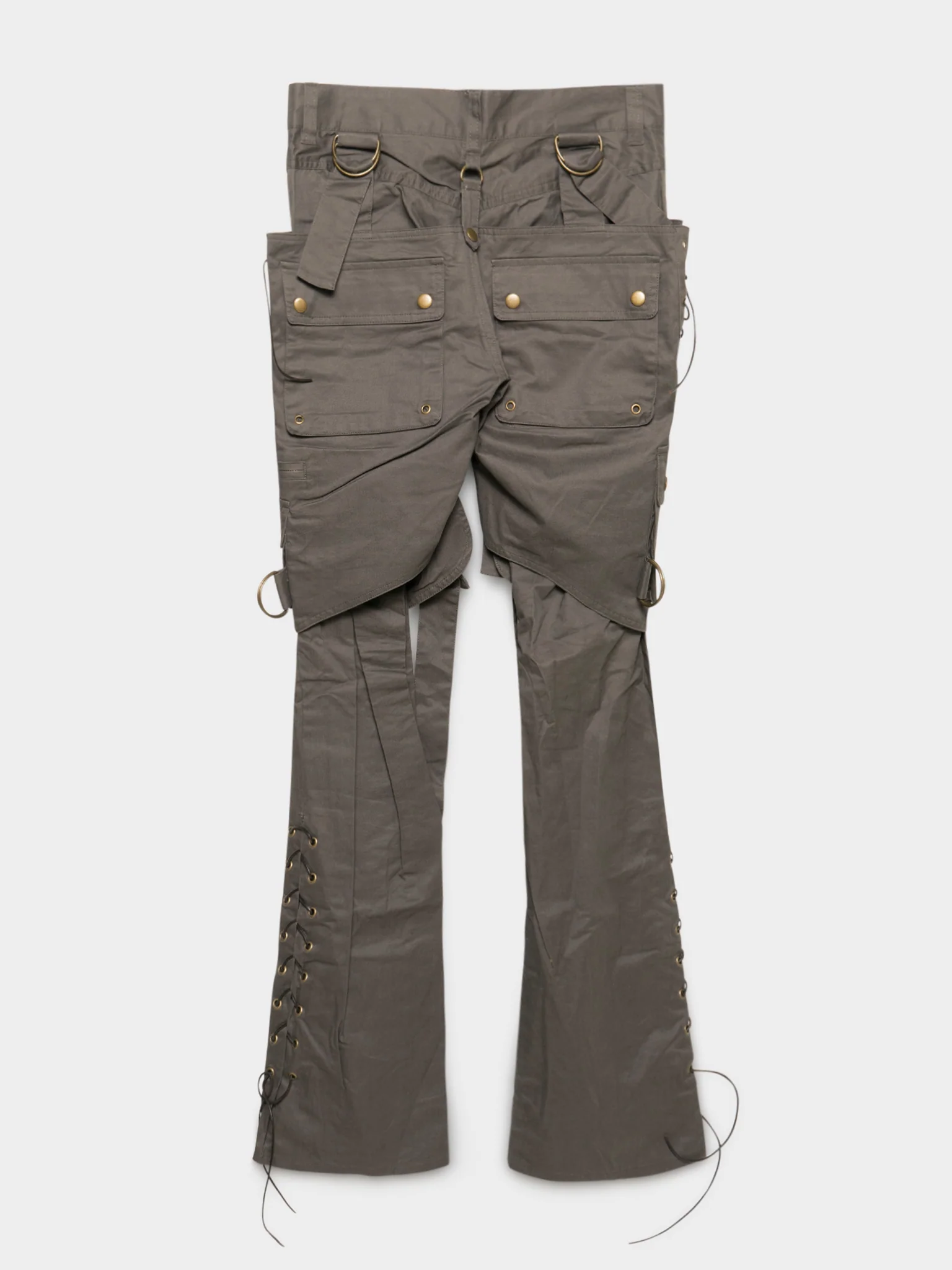 Flared Bondage Cargo Pants - Image 3