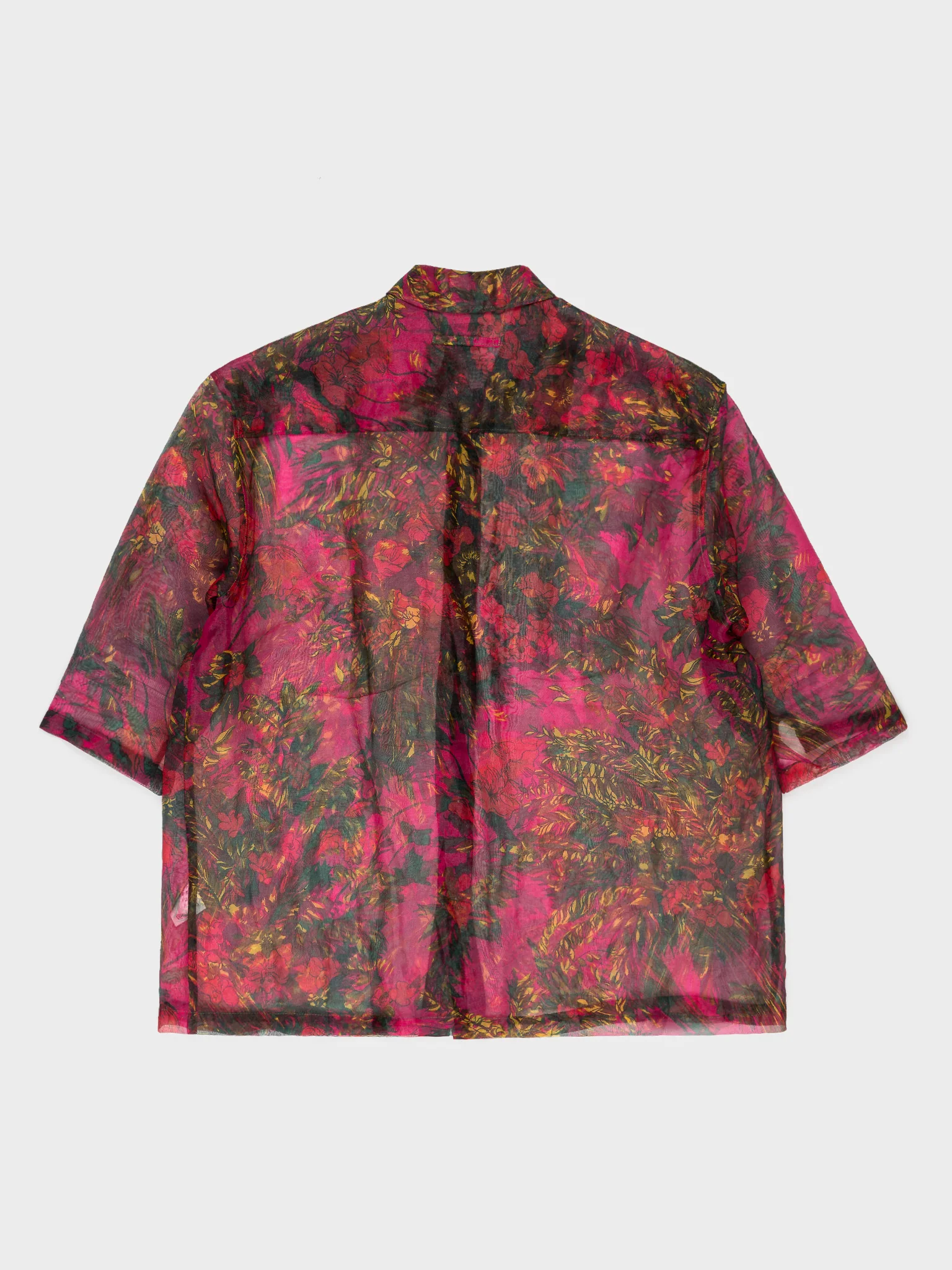 Semi Sheer Floral Button Up - Image 3