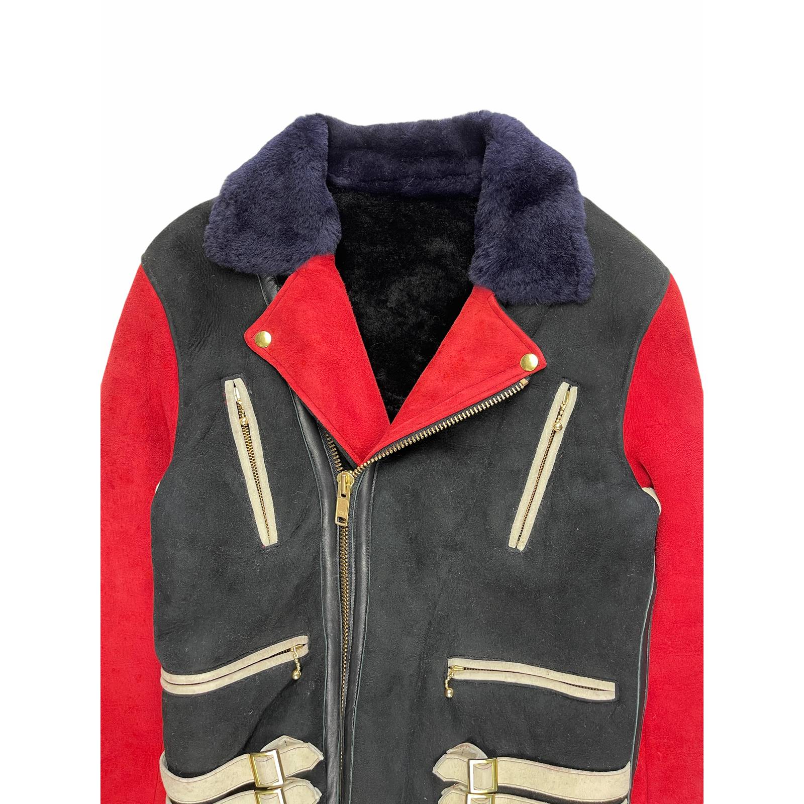 Shearling & Suede Rider Jacket - Image 4