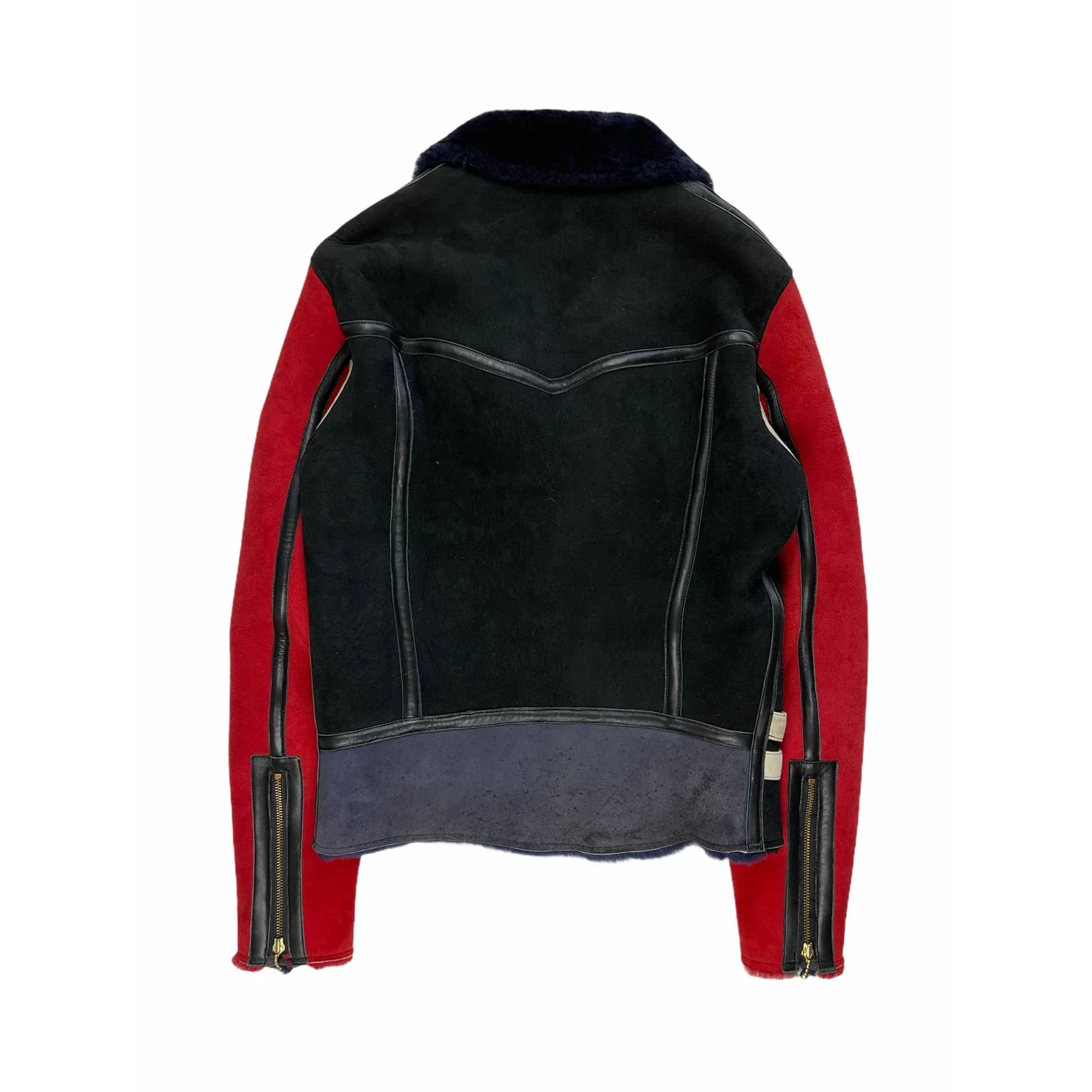 Shearling & Suede Rider Jacket - Image 5
