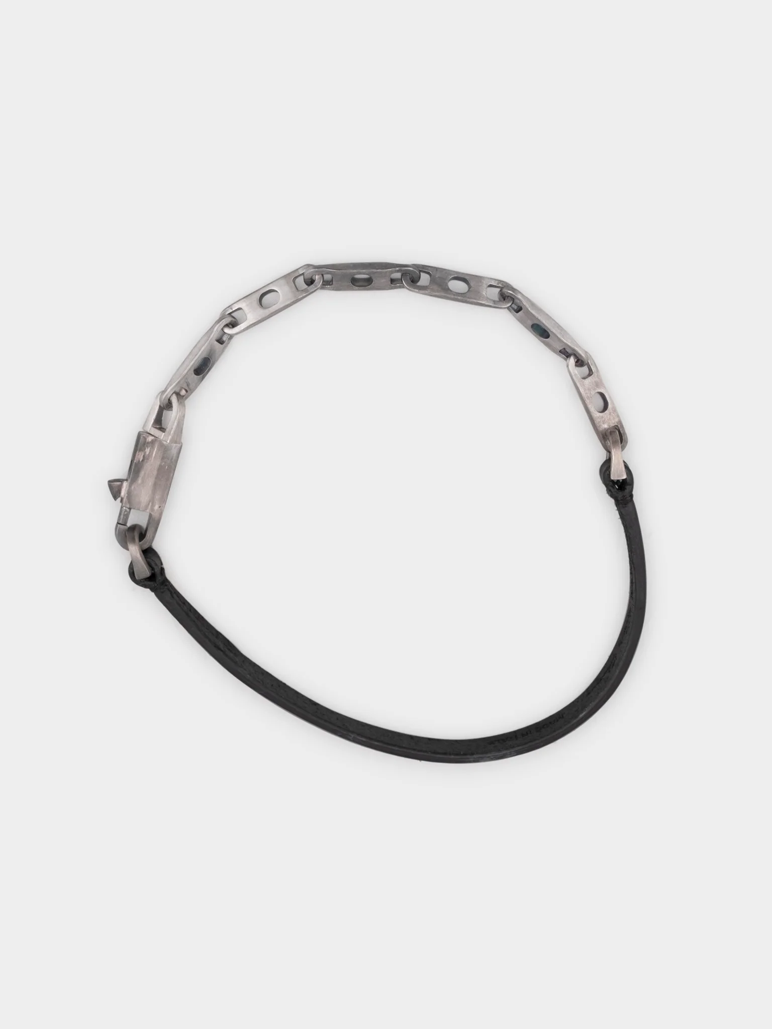 Silver & Leather Choker - Image 2