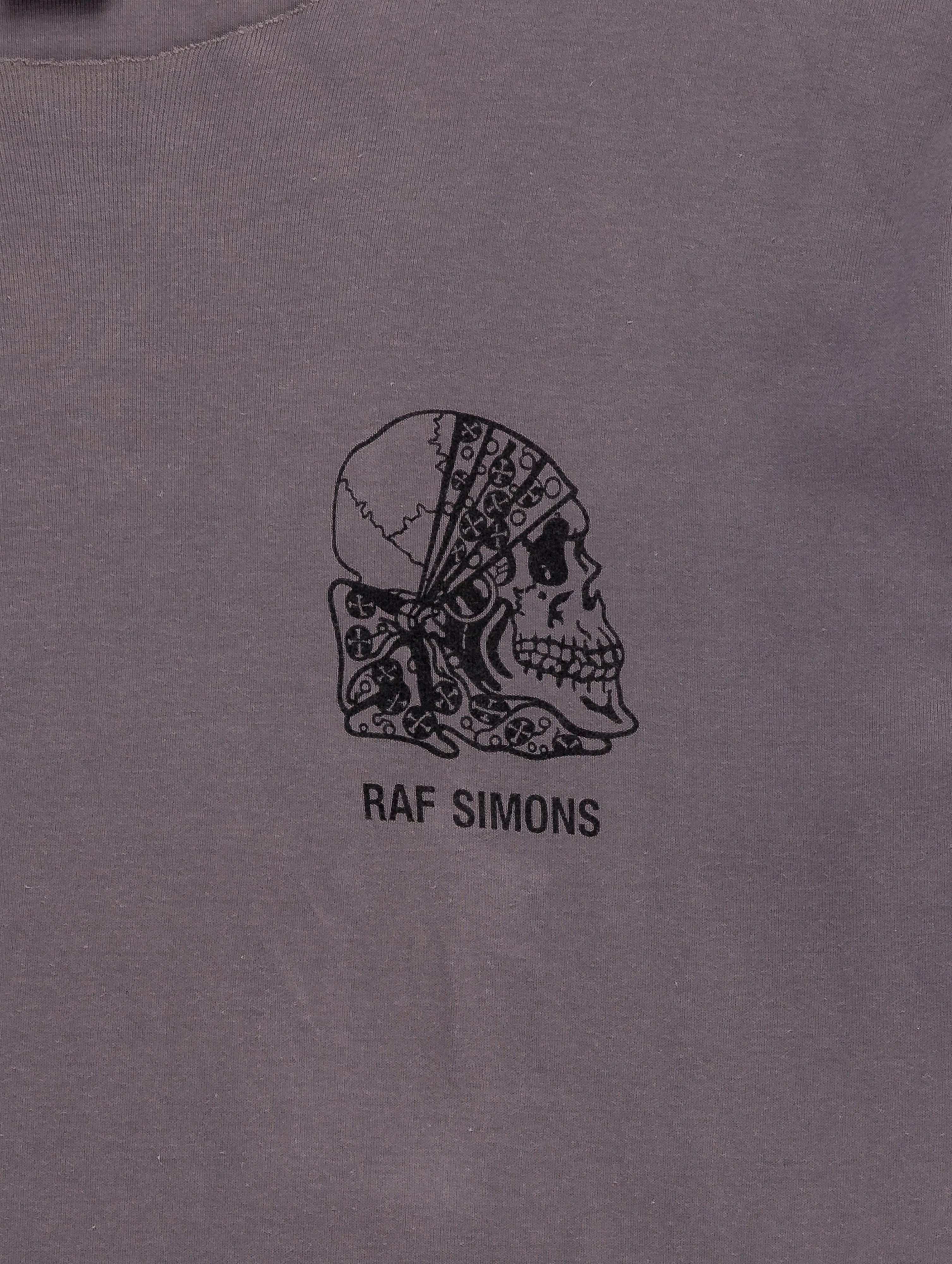 'Radioactivity' Raw Hem Skull Logo Tee - Image 2