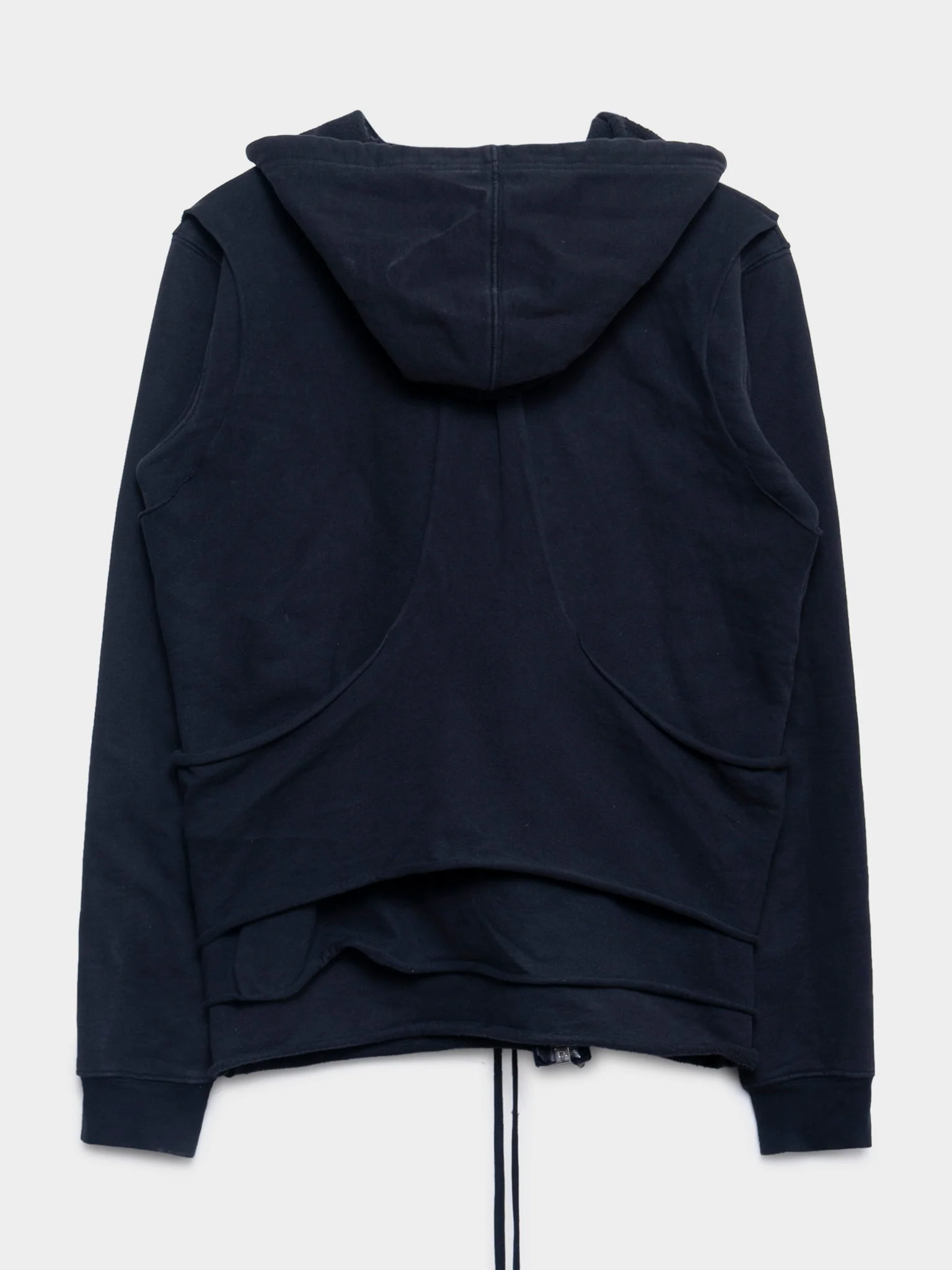 Slab Leather Layered Hoodie - Image 3