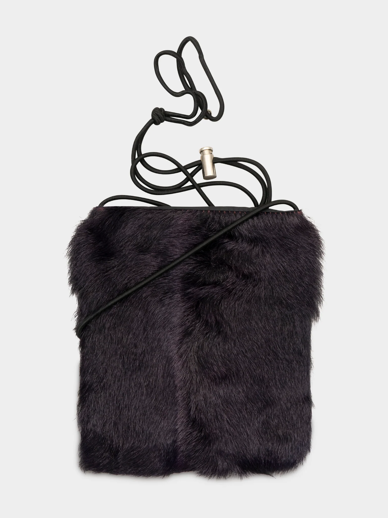 Sport Purple Rabbit Fur Bag - Image 3