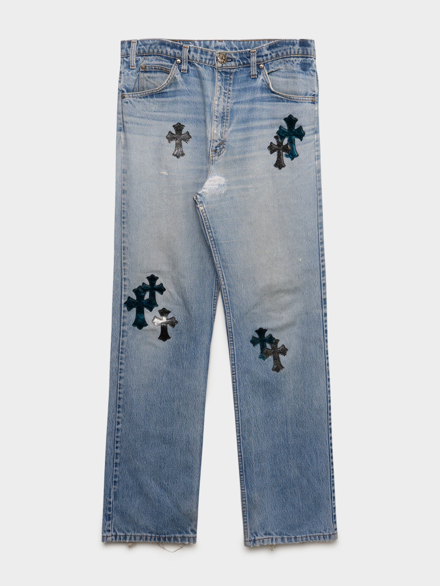 St. Barth's Galaxy Patch Levi's Jeans