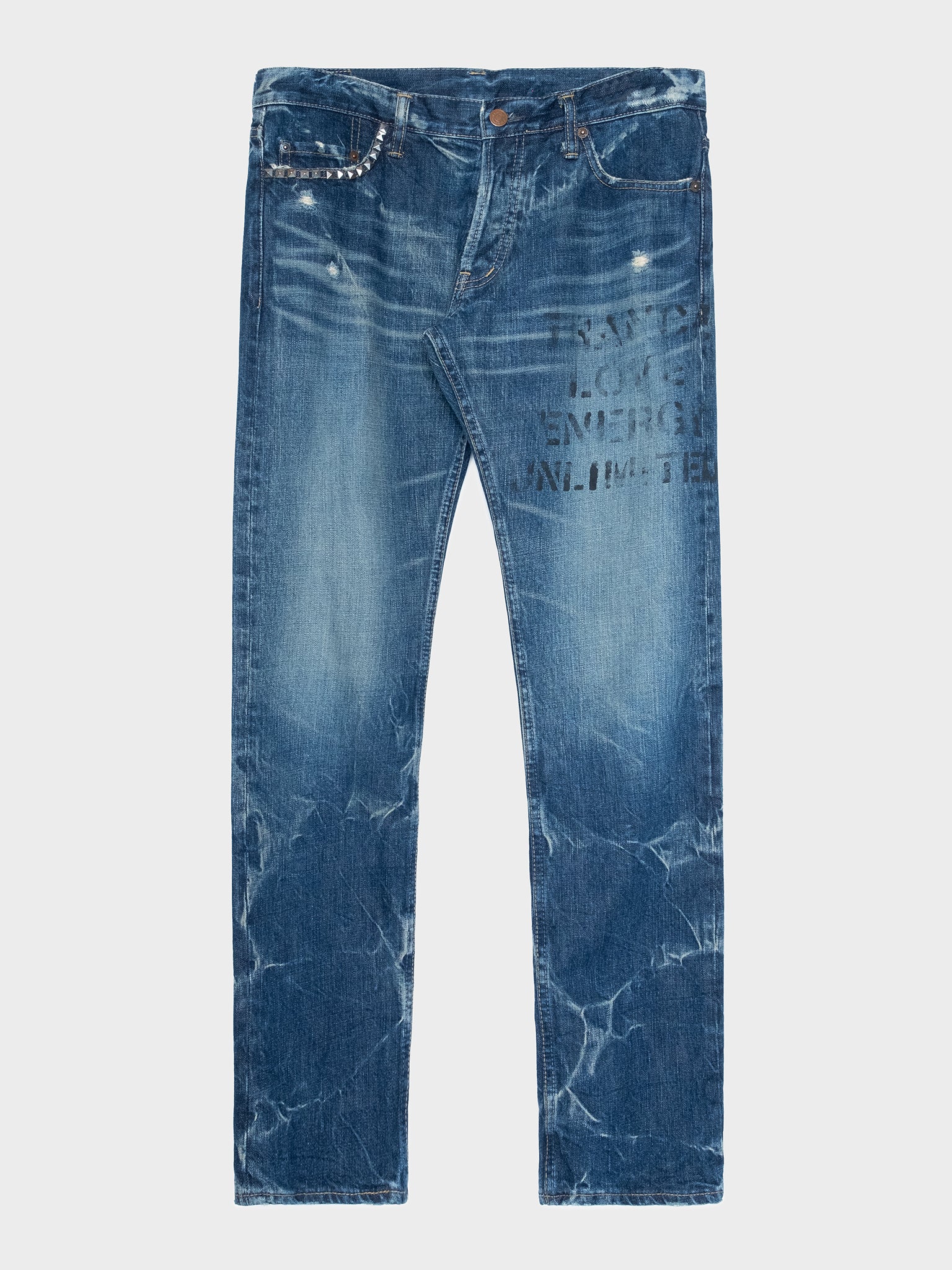 Studded Marble Jeans