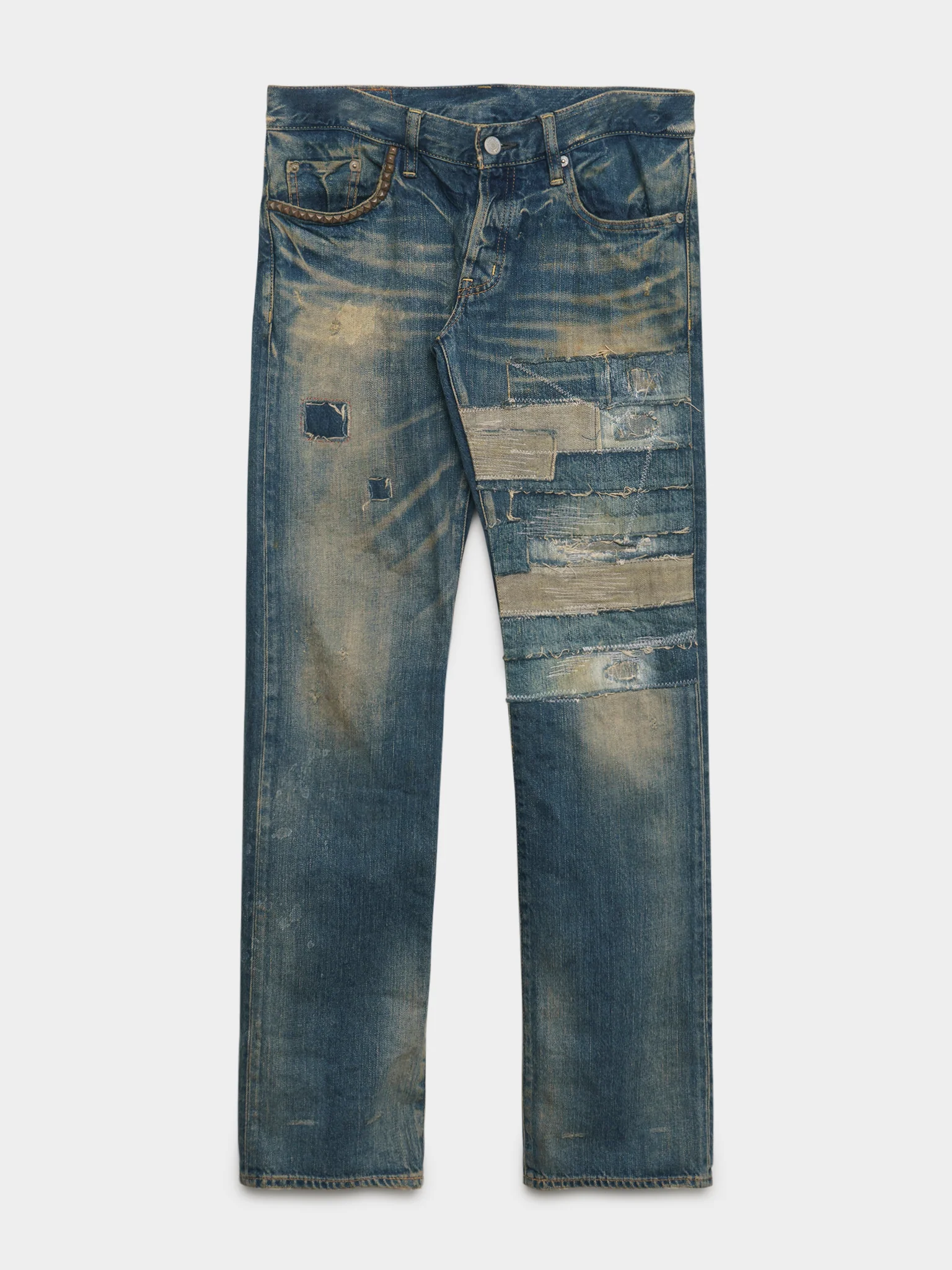 Studded & Patched Jeans