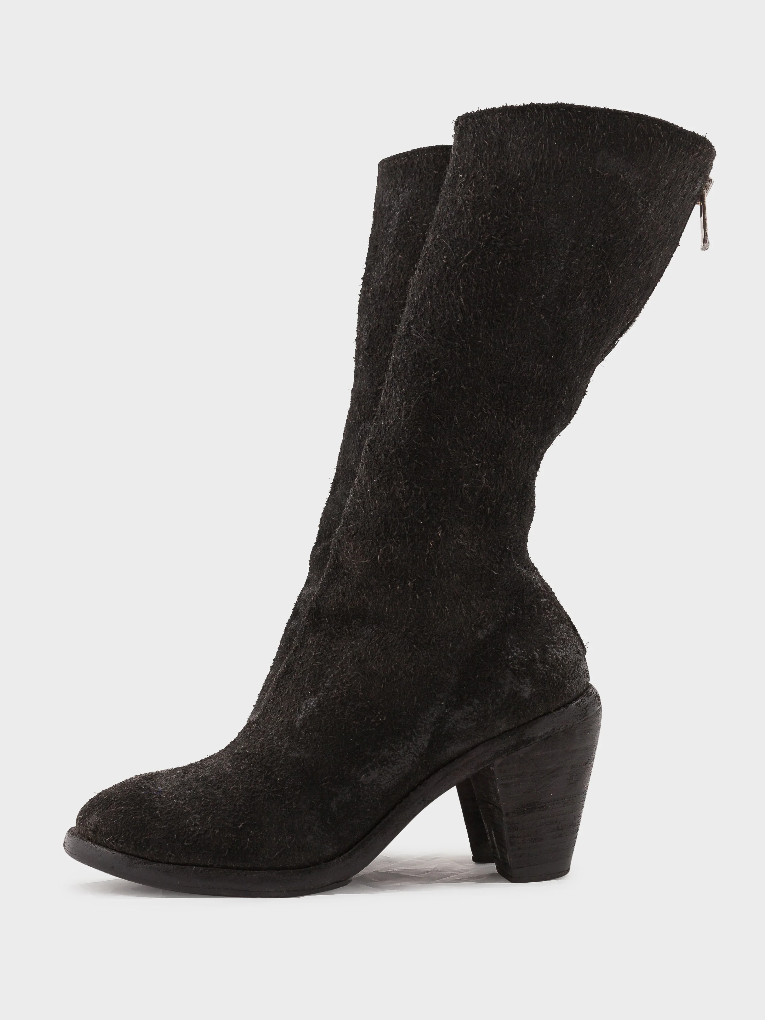 Suede Heeled Boots - Image 3