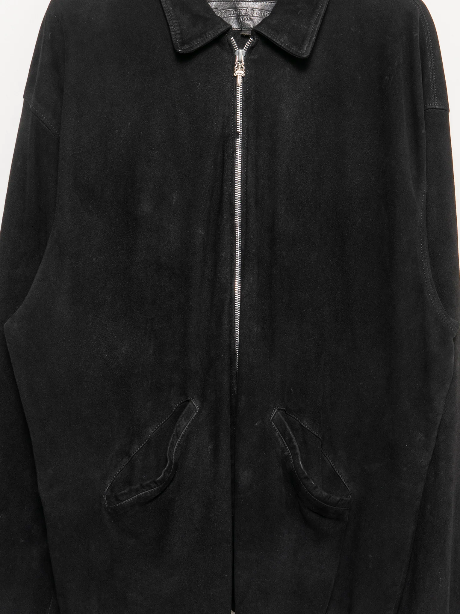 Suede Zip Trucker Jacket - Image 2