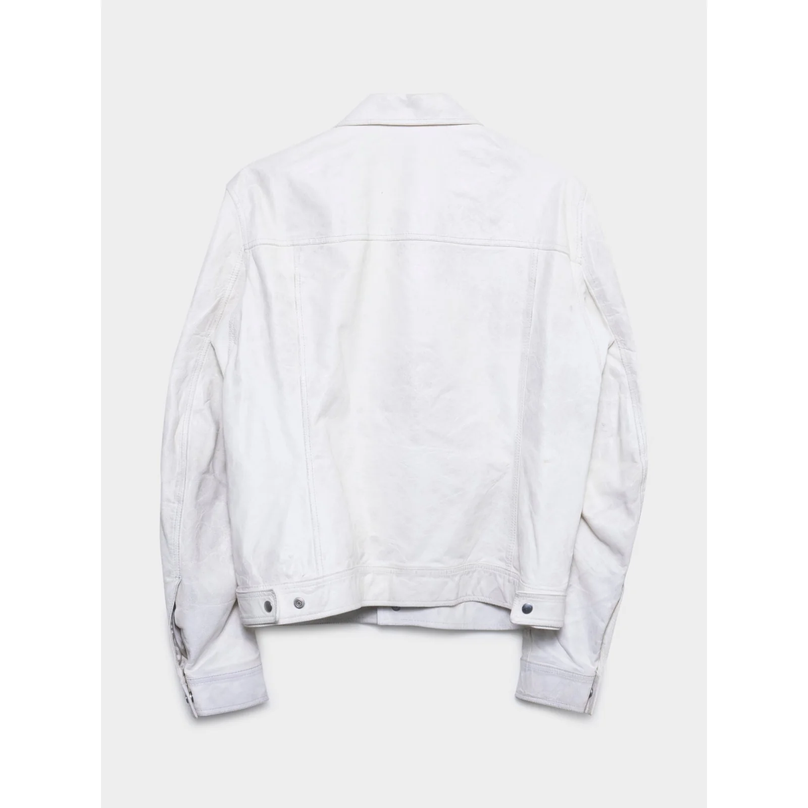 Tecuatl Chalk White Lamb Leather Jacket - Image 3