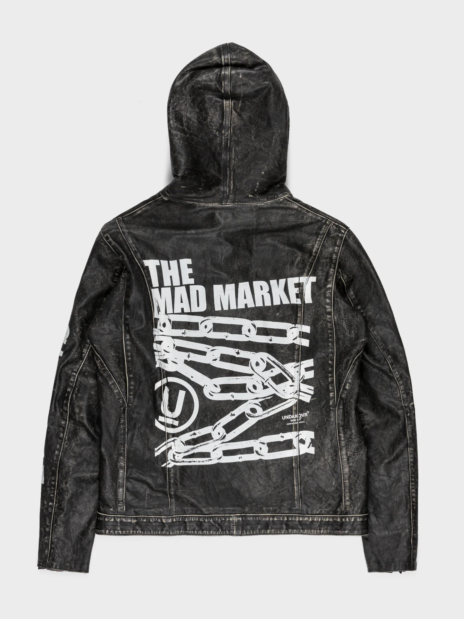 One-off MAD MARKET Hooded Leather Jacket - Image 2
