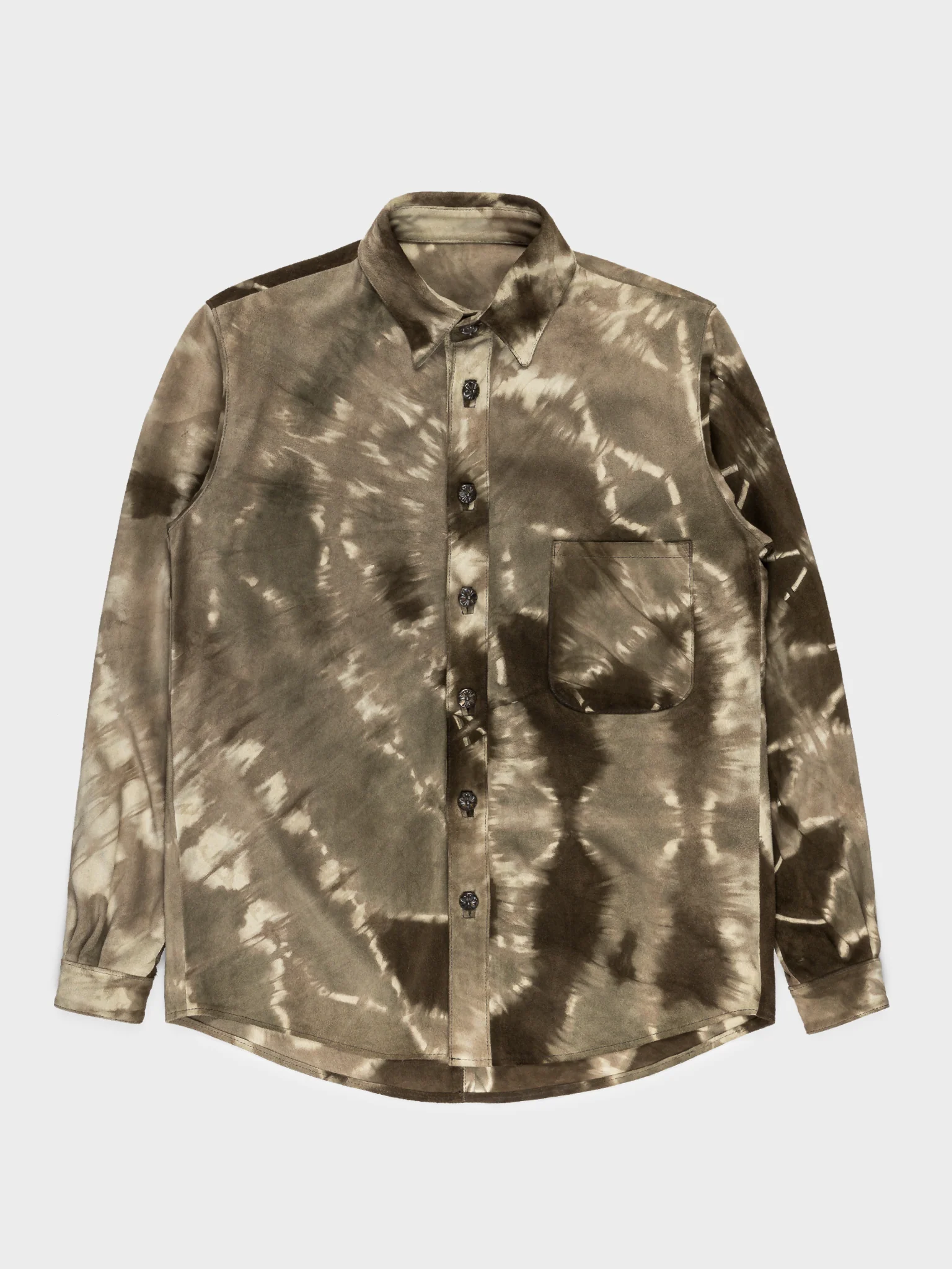 Tie Dye Suede Shirt