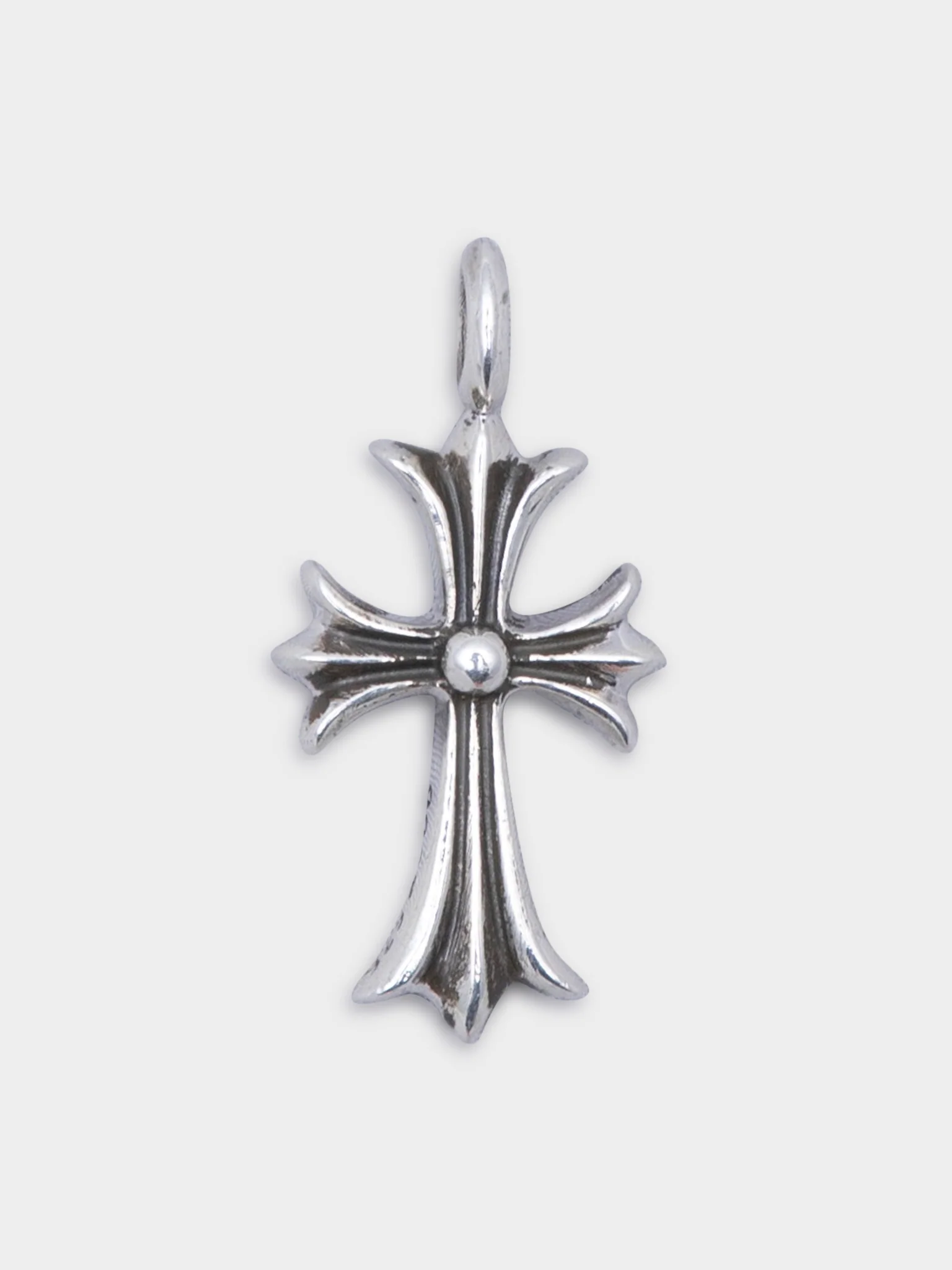 Pink Sapphire “Tiny Fat” Cross Pendant - Image 4