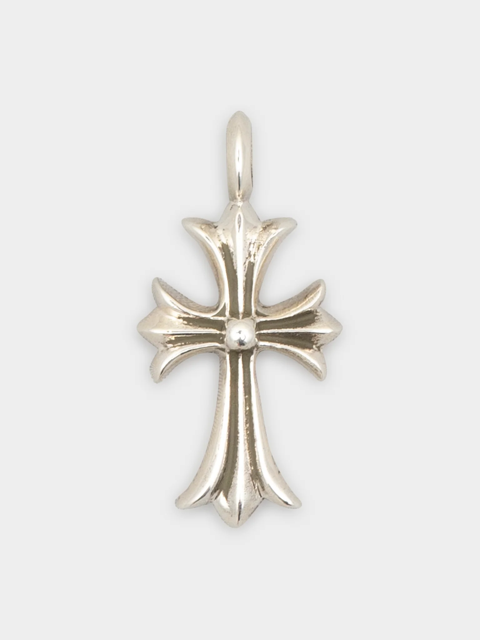 Blue Sapphire Tiny Fat Cross Pendant - Image 2