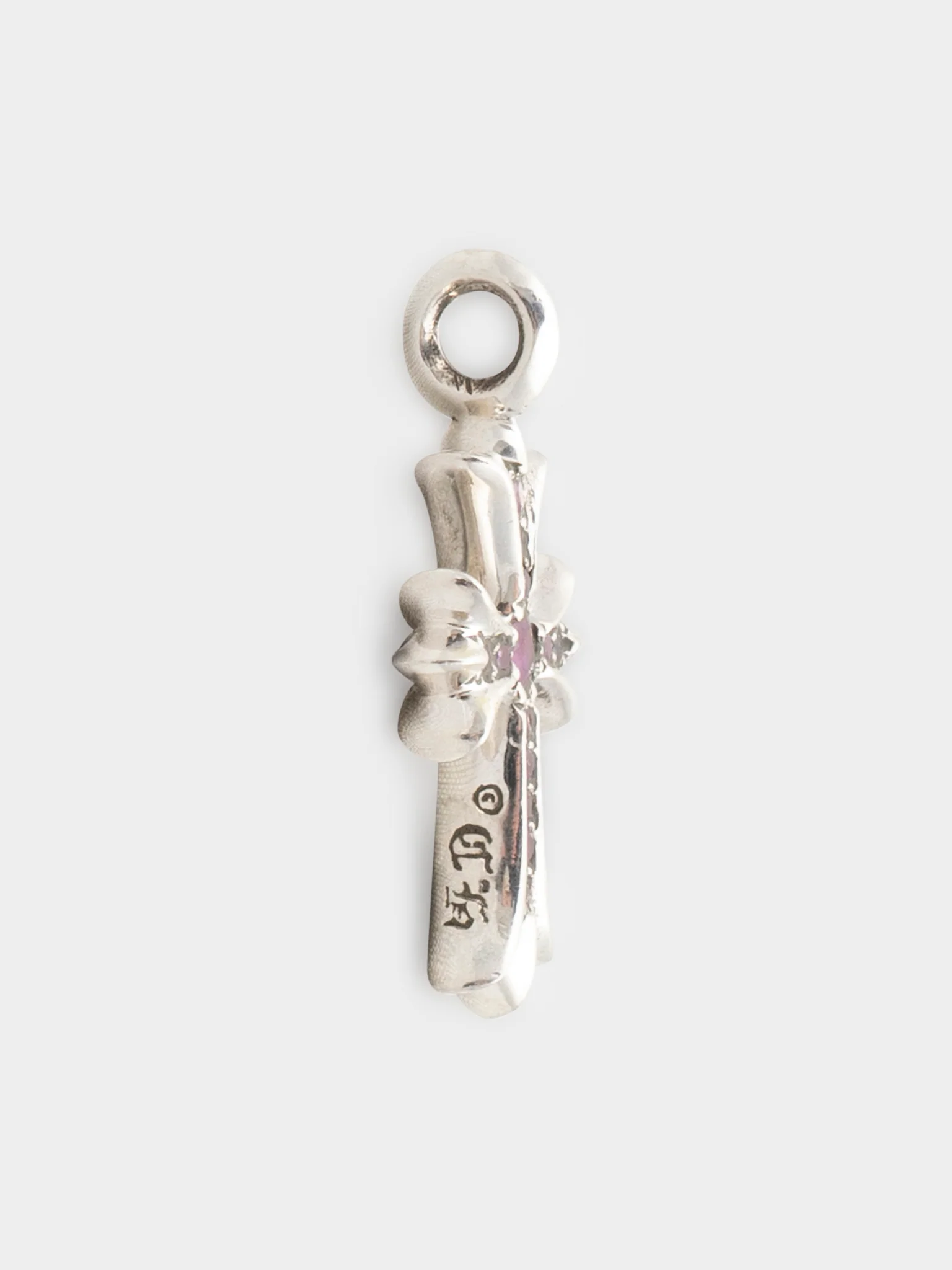 Ruby Tiny Fat Cross Pendant - Image 3