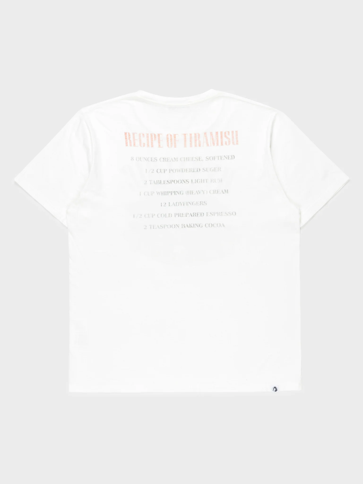 Tiramisu Recipe T-Shirt - Image 2