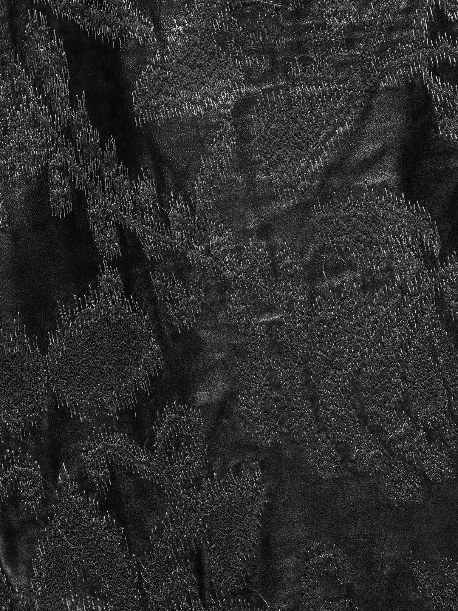 SS00 Flared Leather Embroidered Pants - Image 4