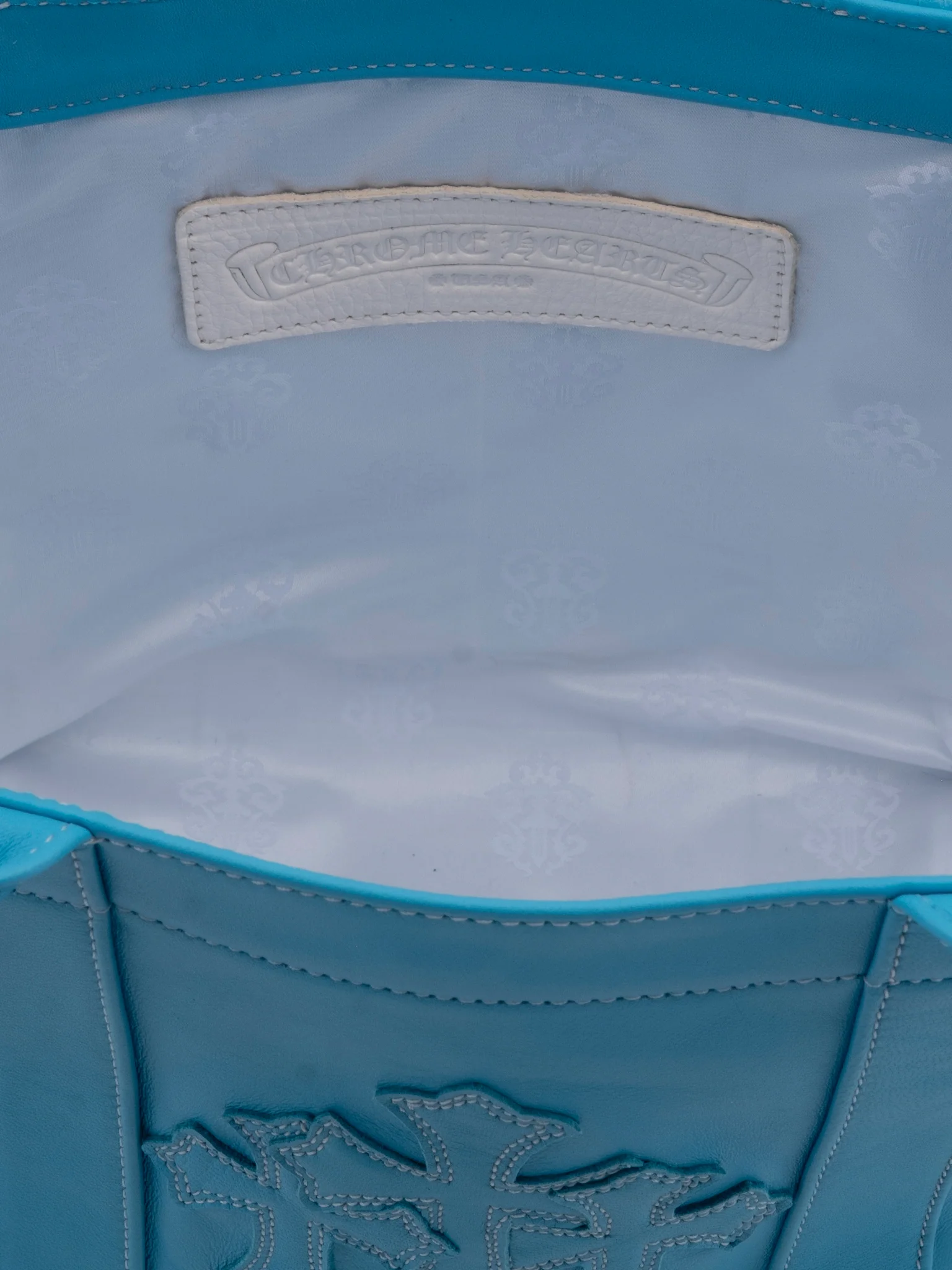 Triple Cross Patch Leather Tote Bag - Image 3