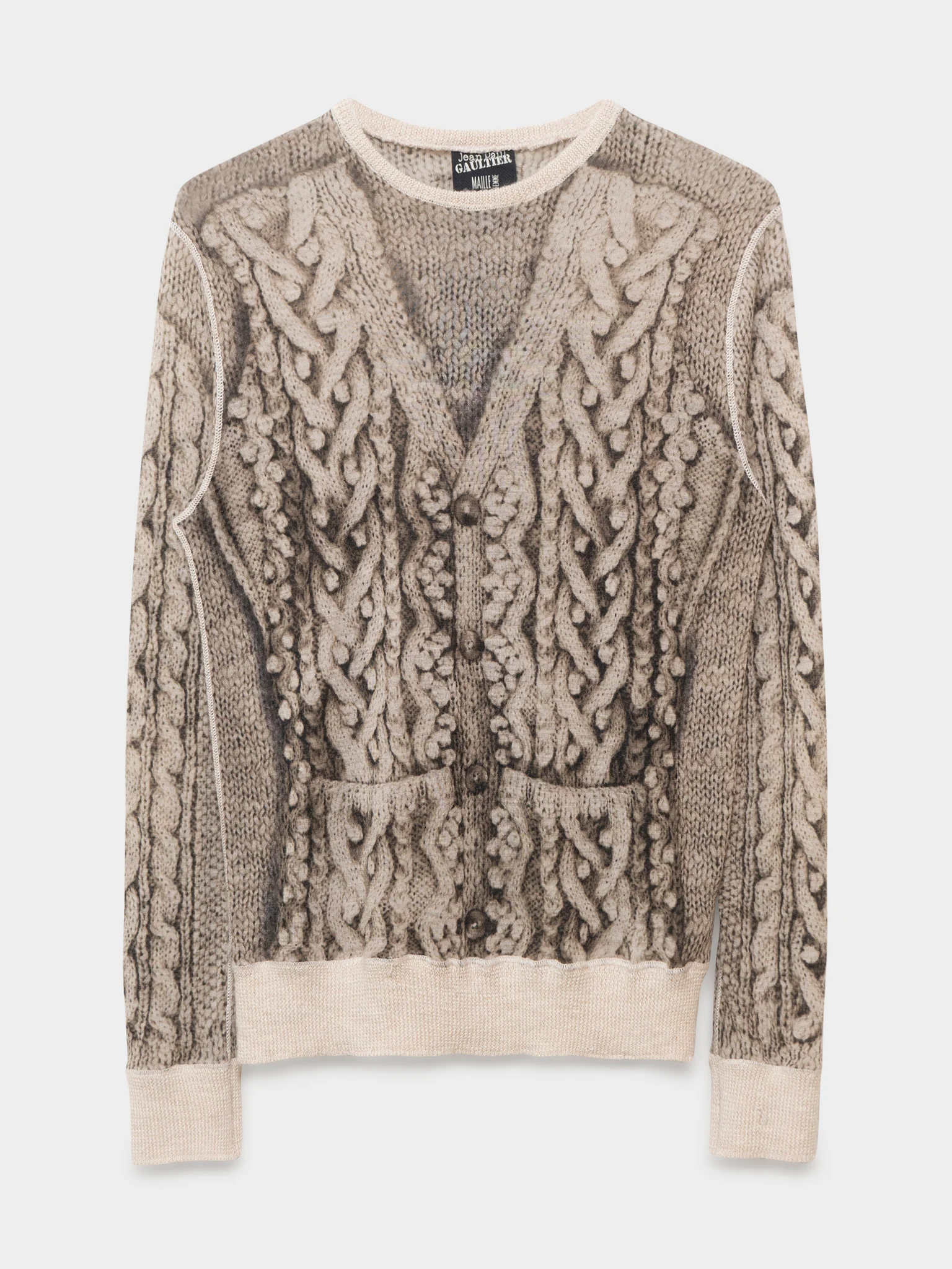 Trompe L’Oeil “Knit” Mesh Shirt