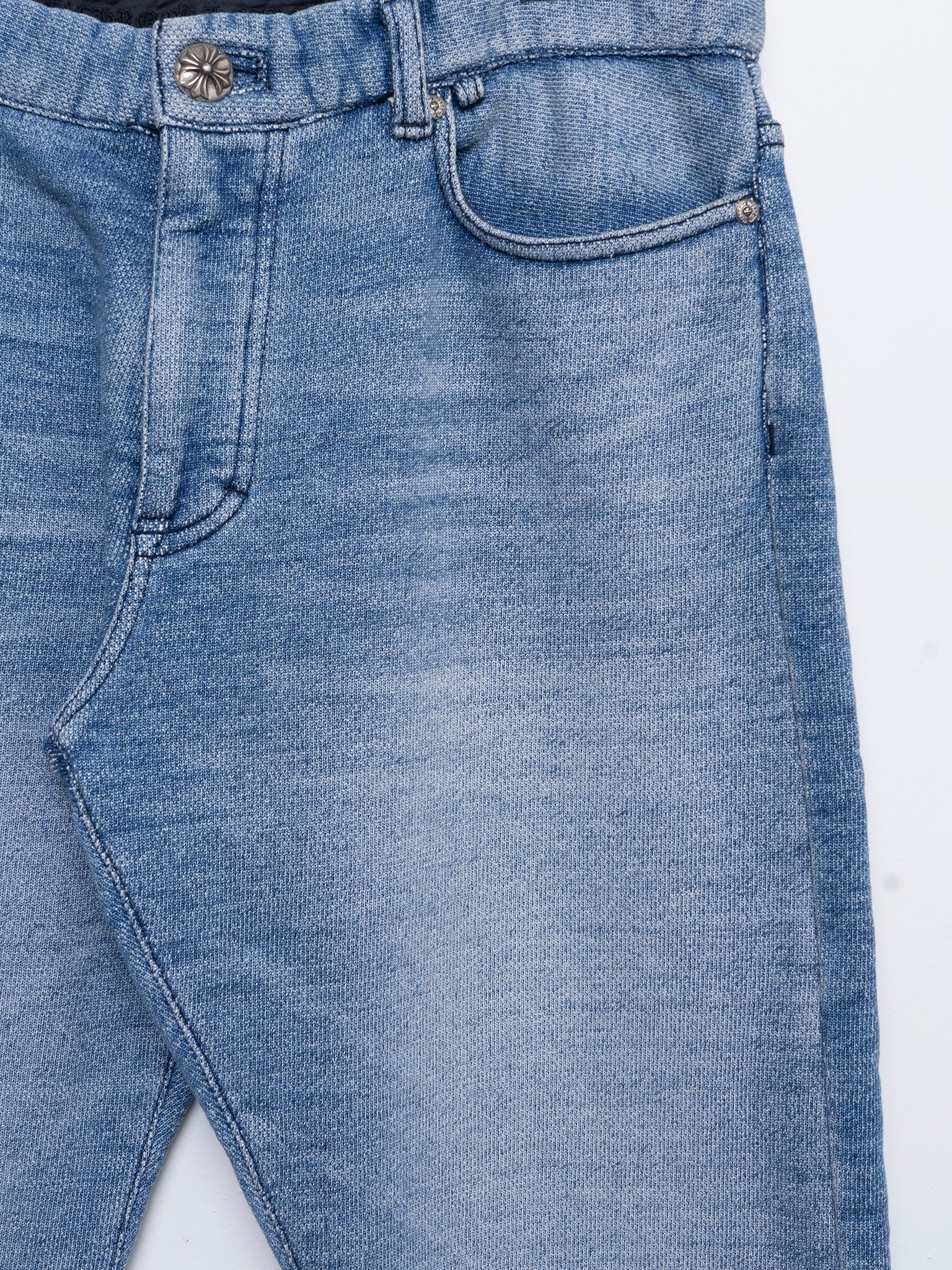 Trompe L’Oleil Denim Sweatpants - Image 3