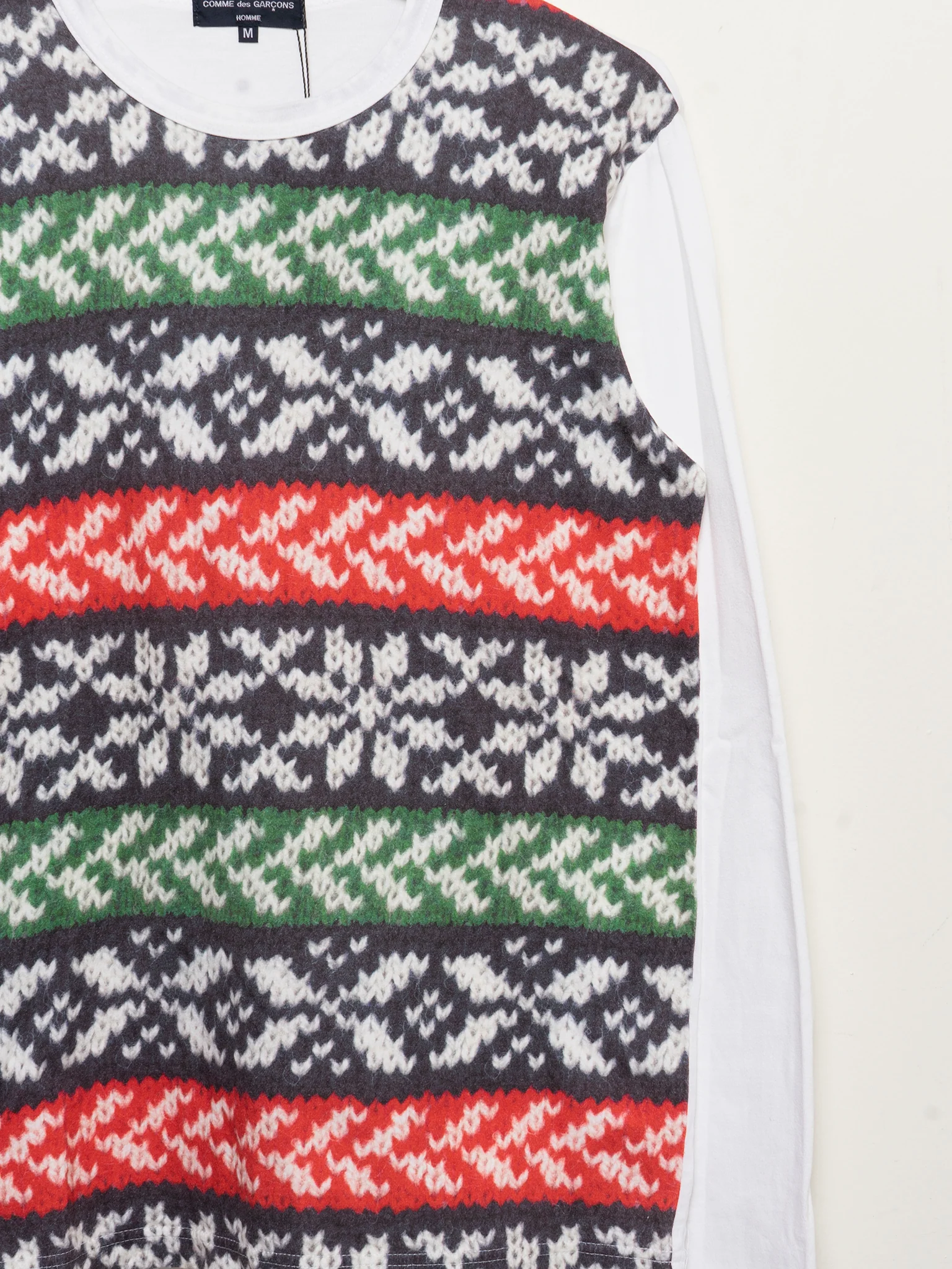 Trompe-l'œil Ugly Christmas Sweater T-Shirt - Image 2