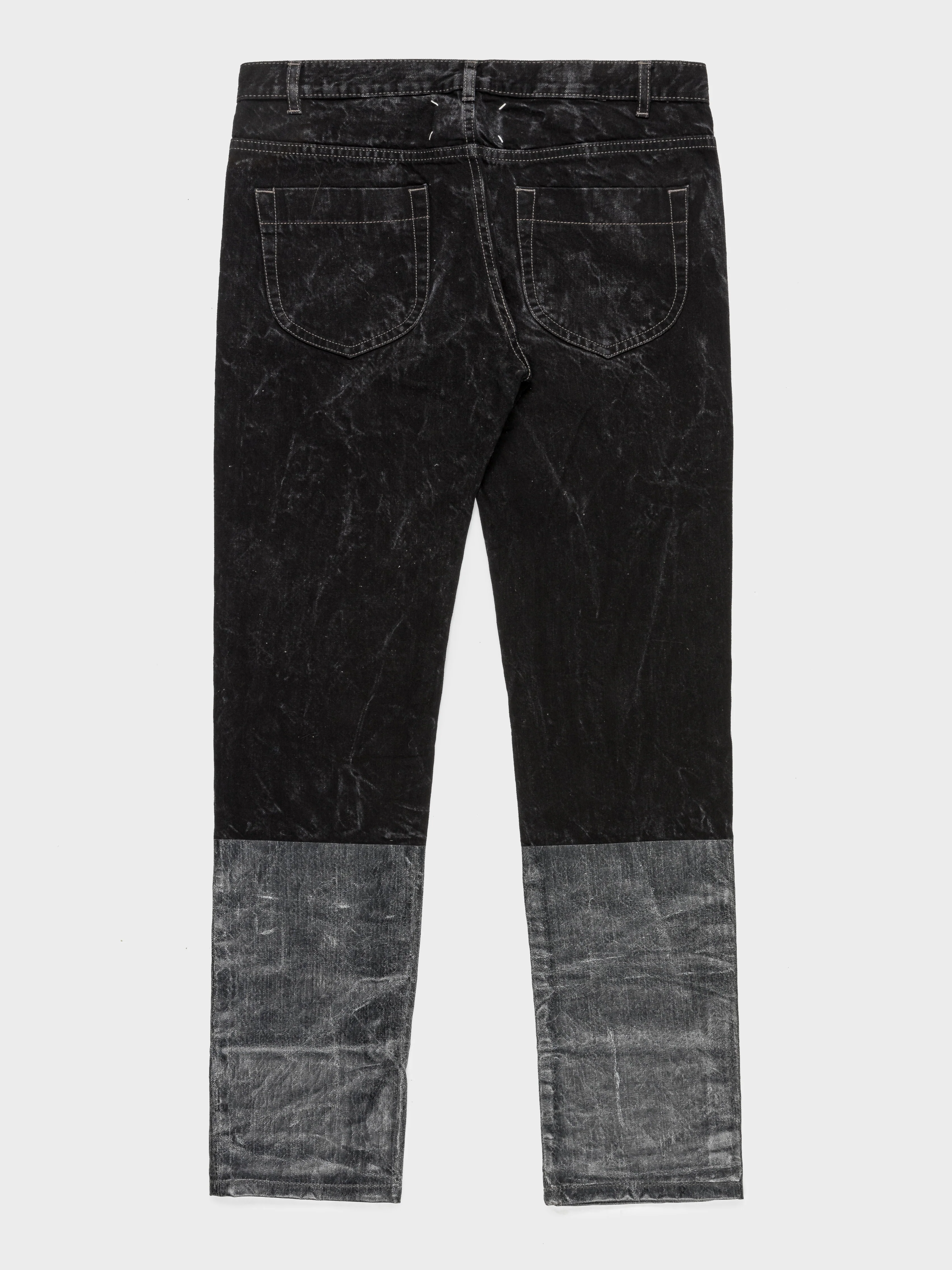 Two-Tone Washed Jeans - Image 3