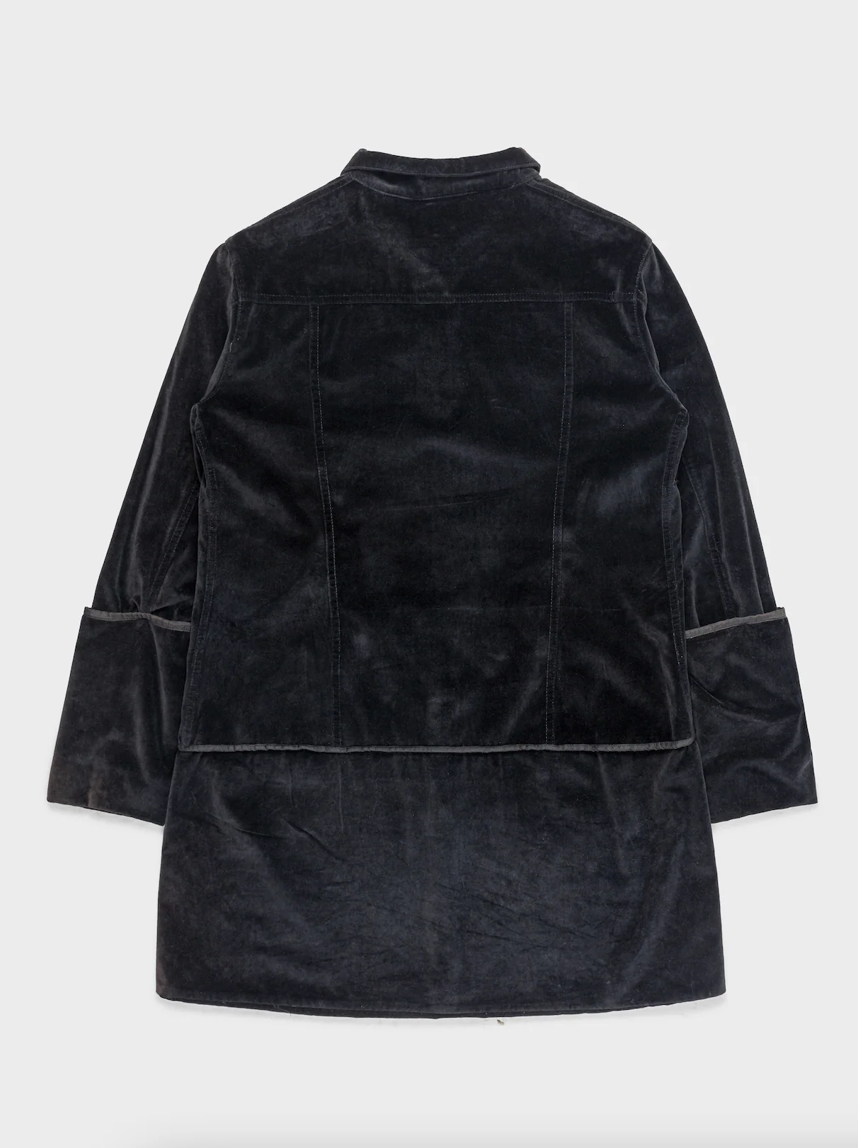 Velvet Long Coat - Image 3