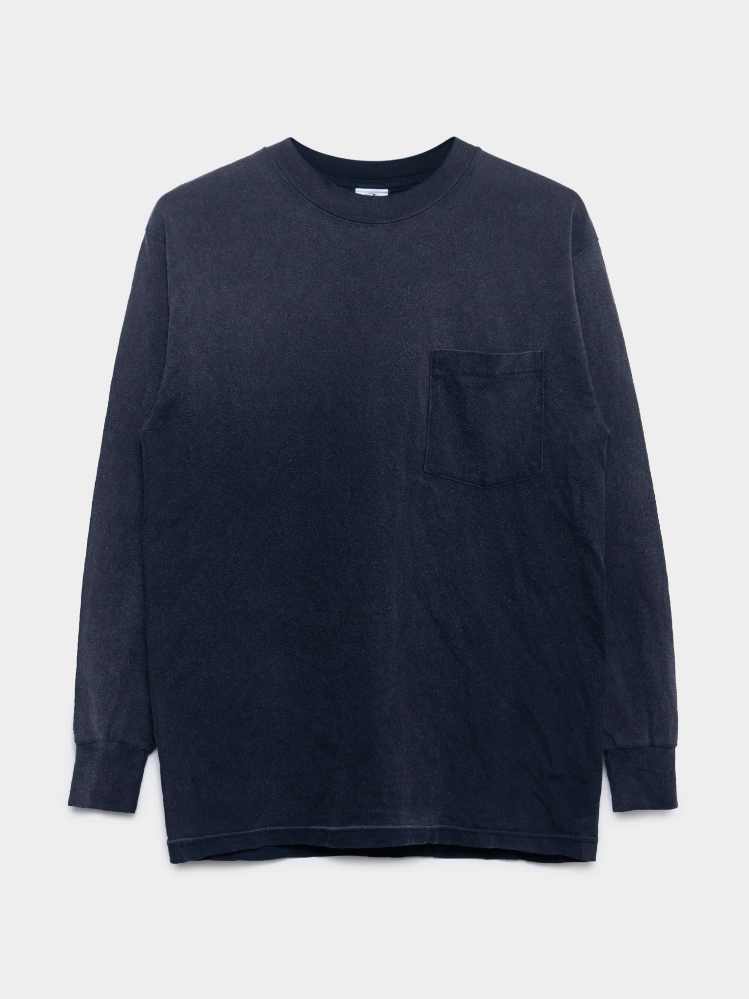 Vintage Faded Cemetery Angel Wings Longsleeve Shirt - Image 2