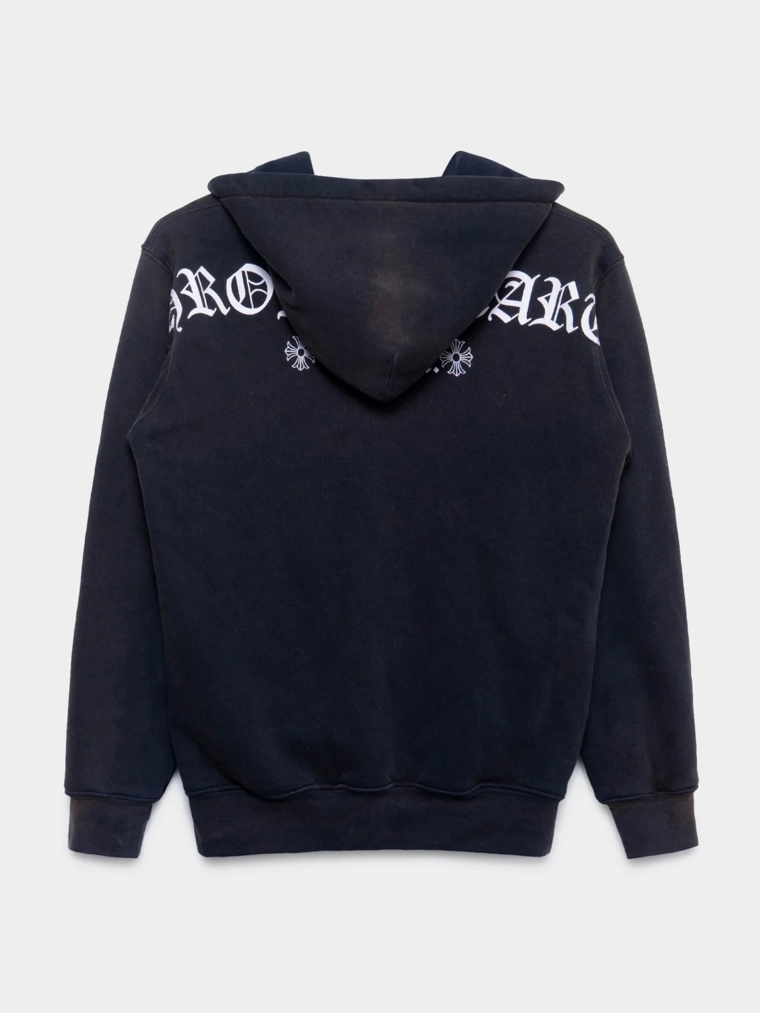 Vintage Sun-faded Thermal USA Zip-up Hoodie - Image 3
