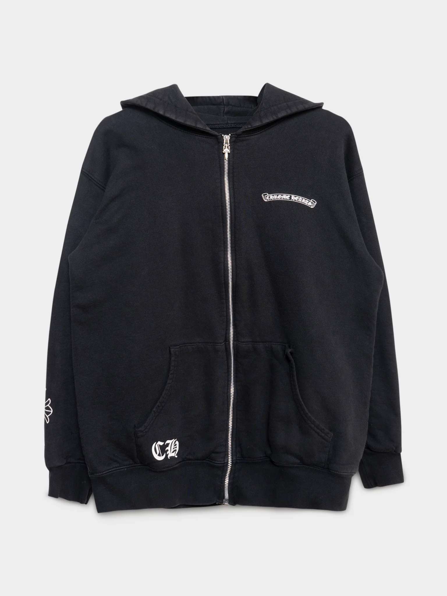 Vintage Thermal Cemetery Hoodie - Image 2