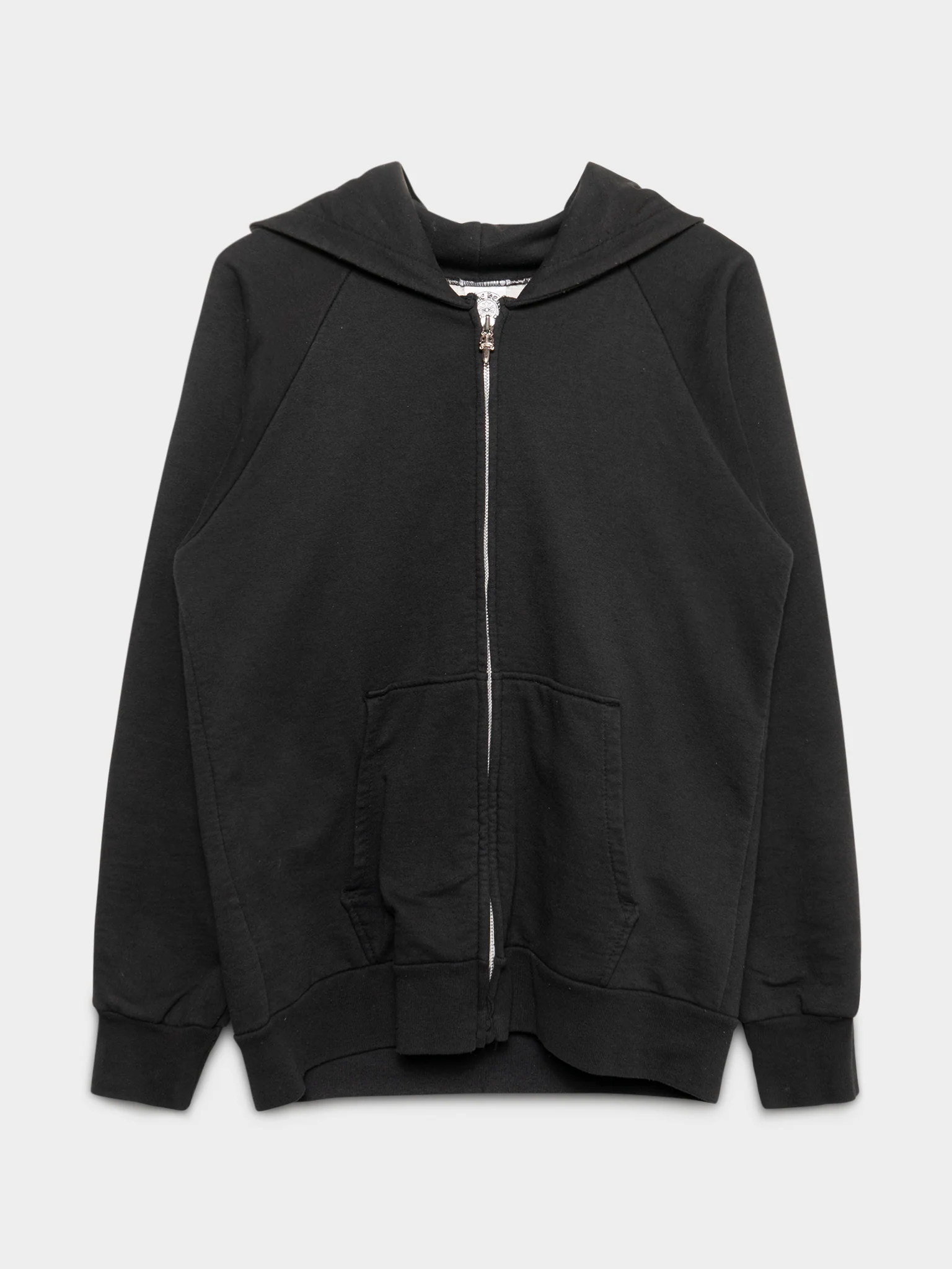 Vintage Thermal Zip-Up Hoodie - Image 2