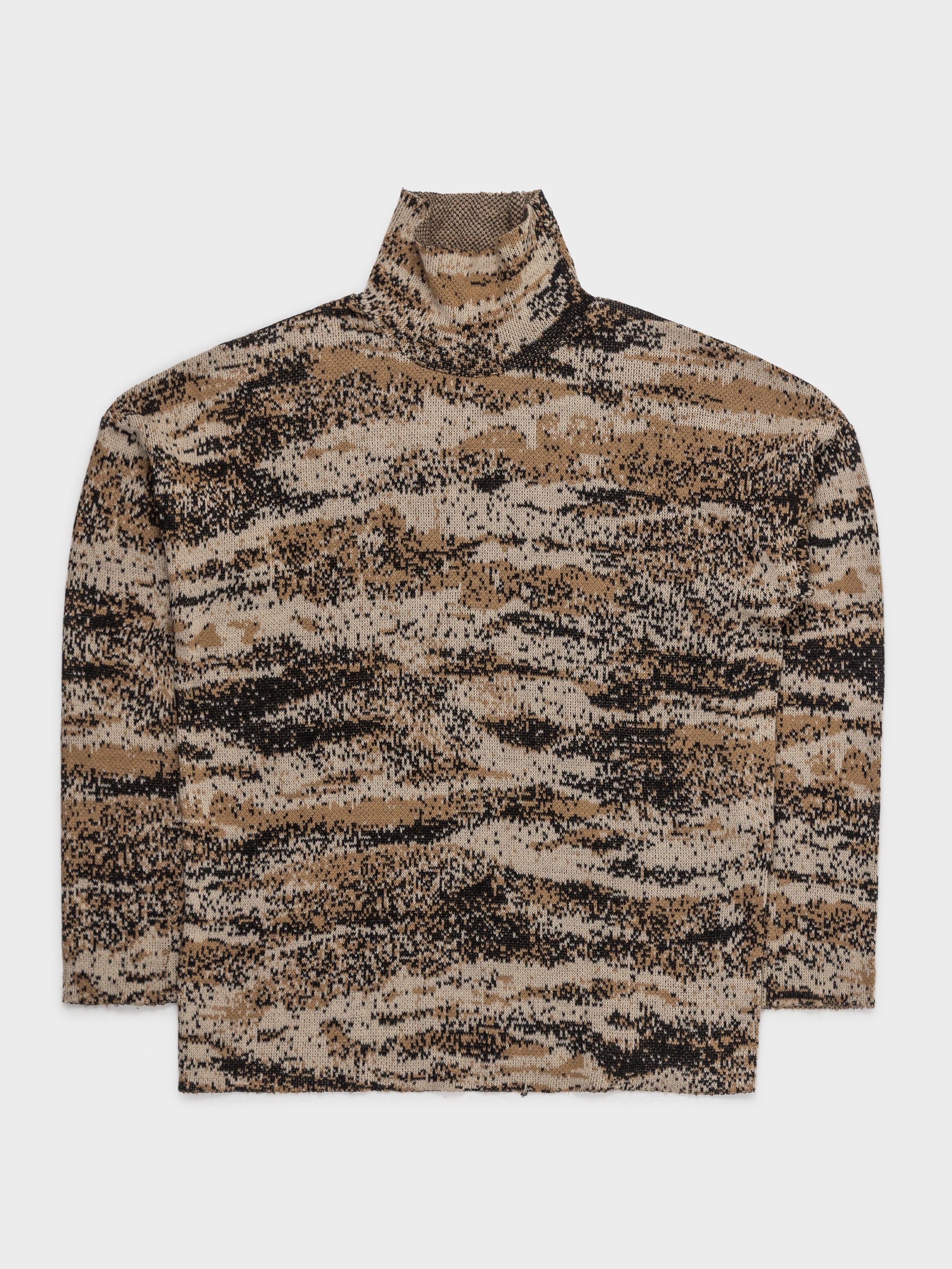 'Virginia Creeper' Digicamo Turtleneck Sweater